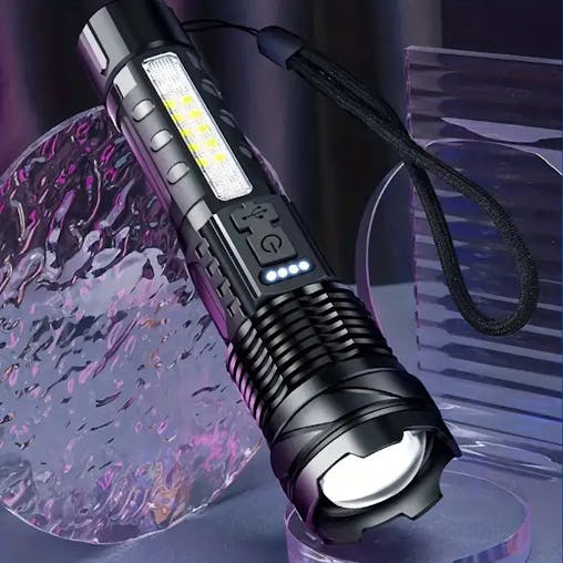 NNETM Powerful Rechargeable Torch Flood Light for Outdoor Camping