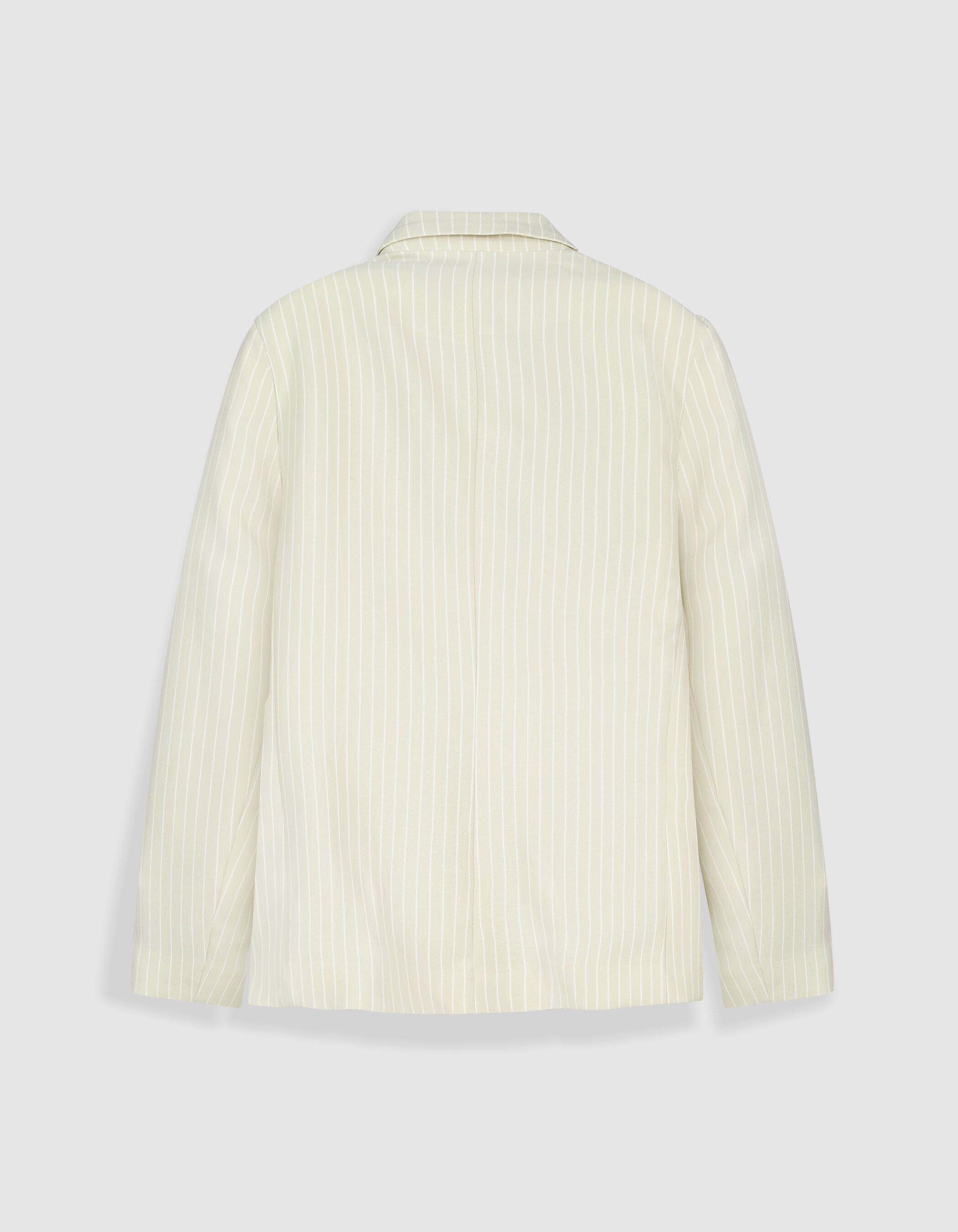 Veste de tailleur beige motif rayures tennis Femme
