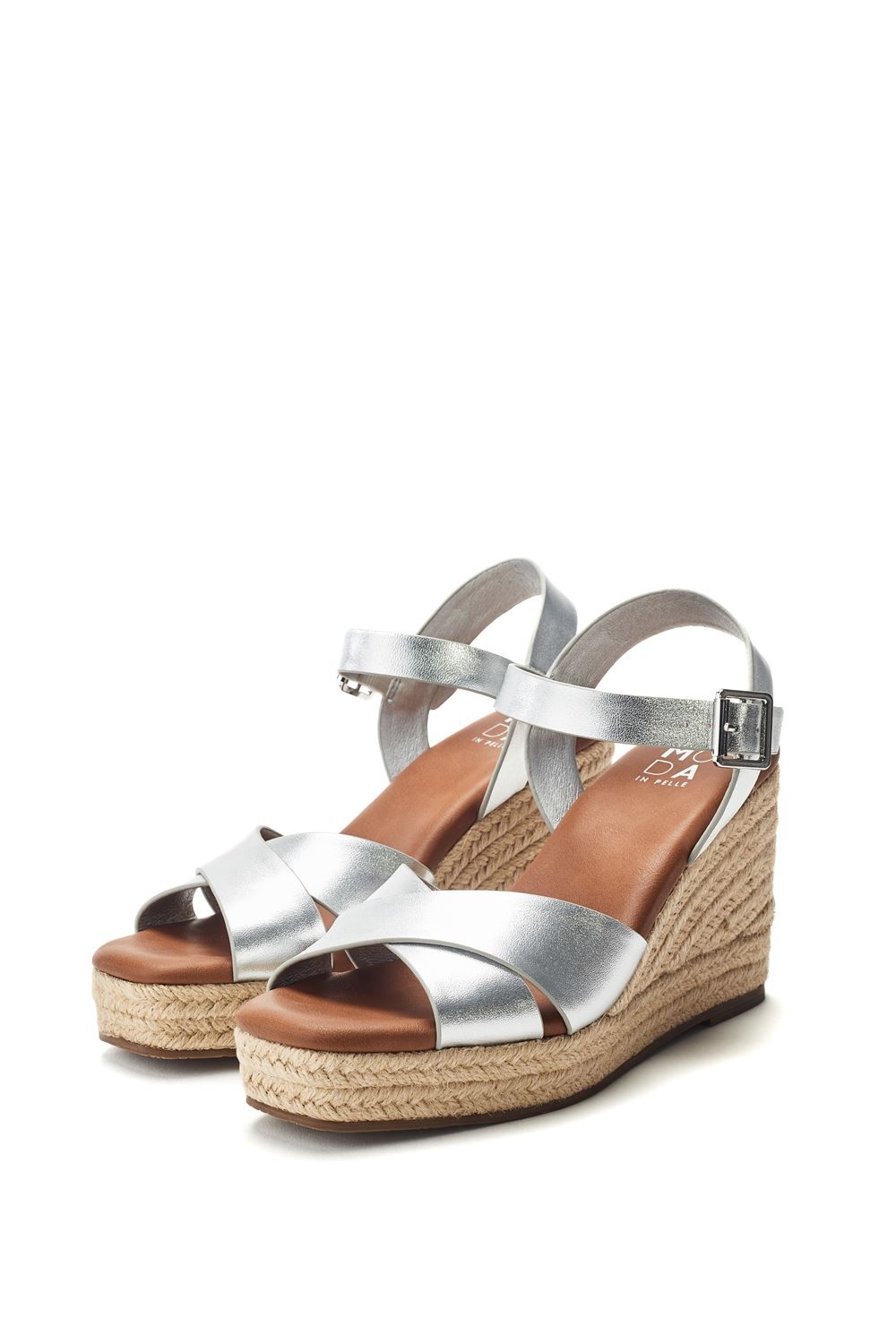 Moda In Pelle Jasminium' Leather Wedges