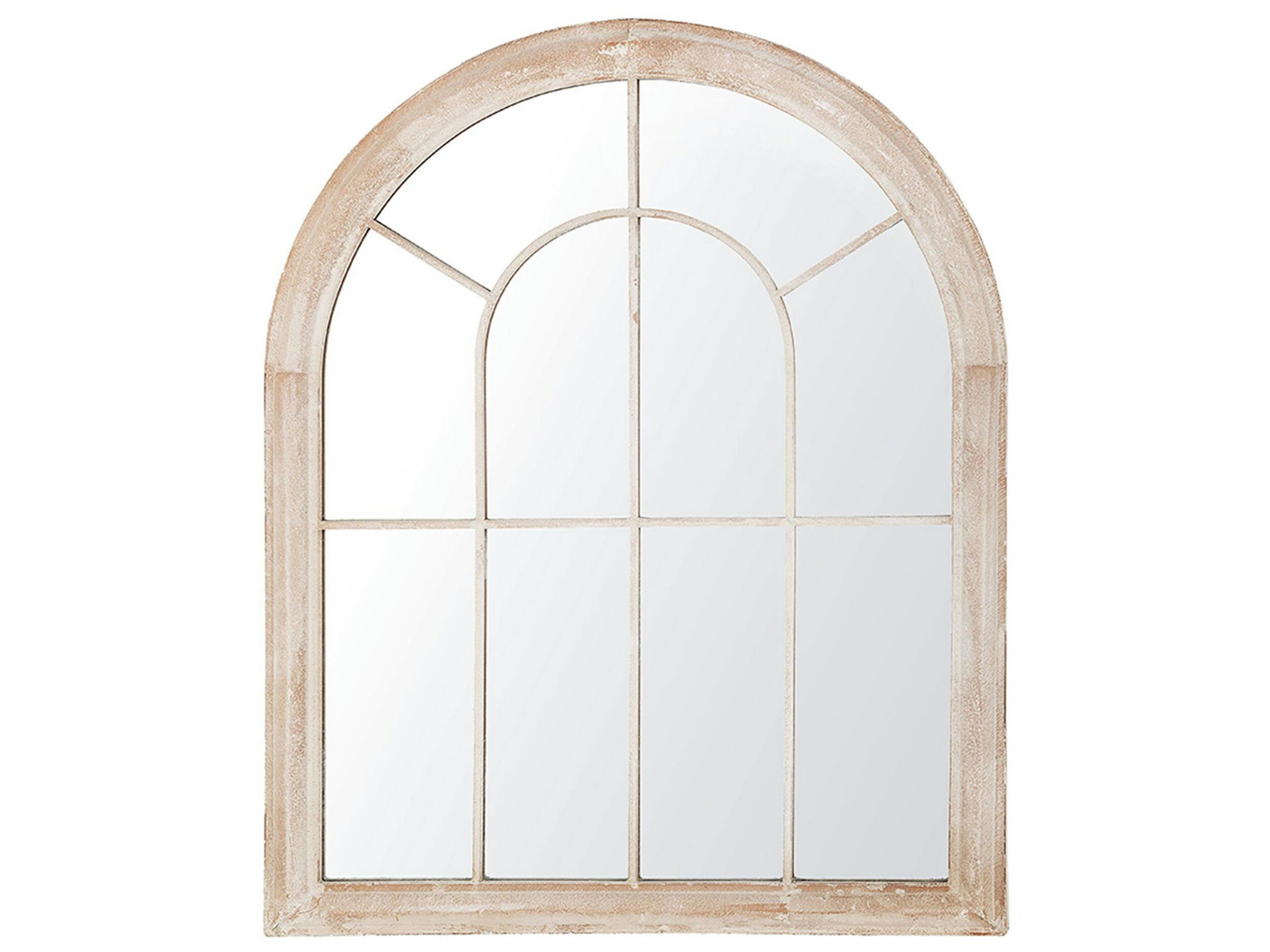 EMBRY - Miroir en métal beige 88x69