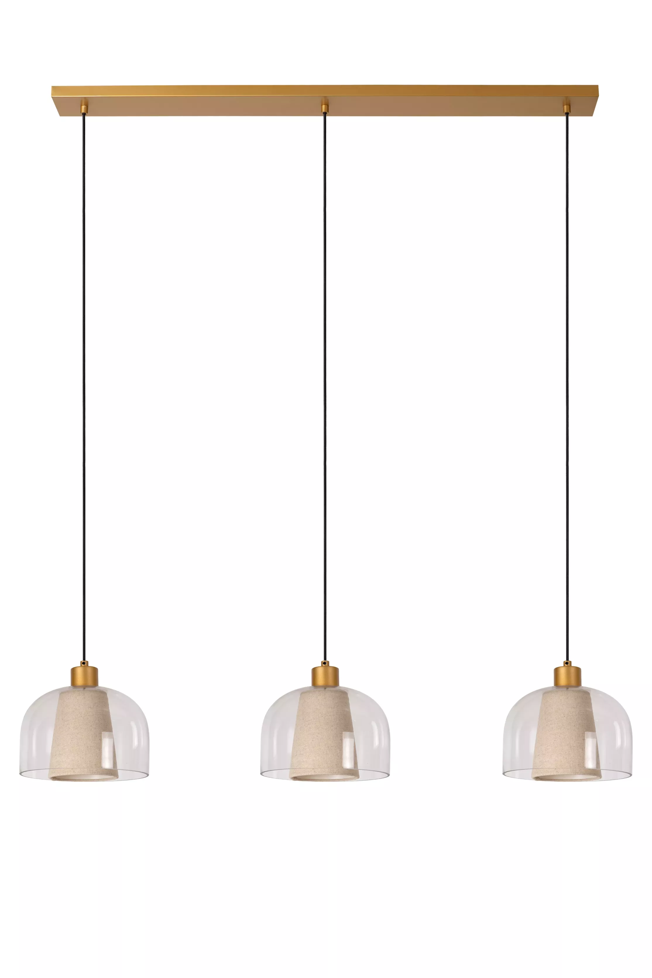 Lampa wisząca kremowo-złota GUNHILD 3xE27x60W wym: 146,6x122x24 cm Lucide