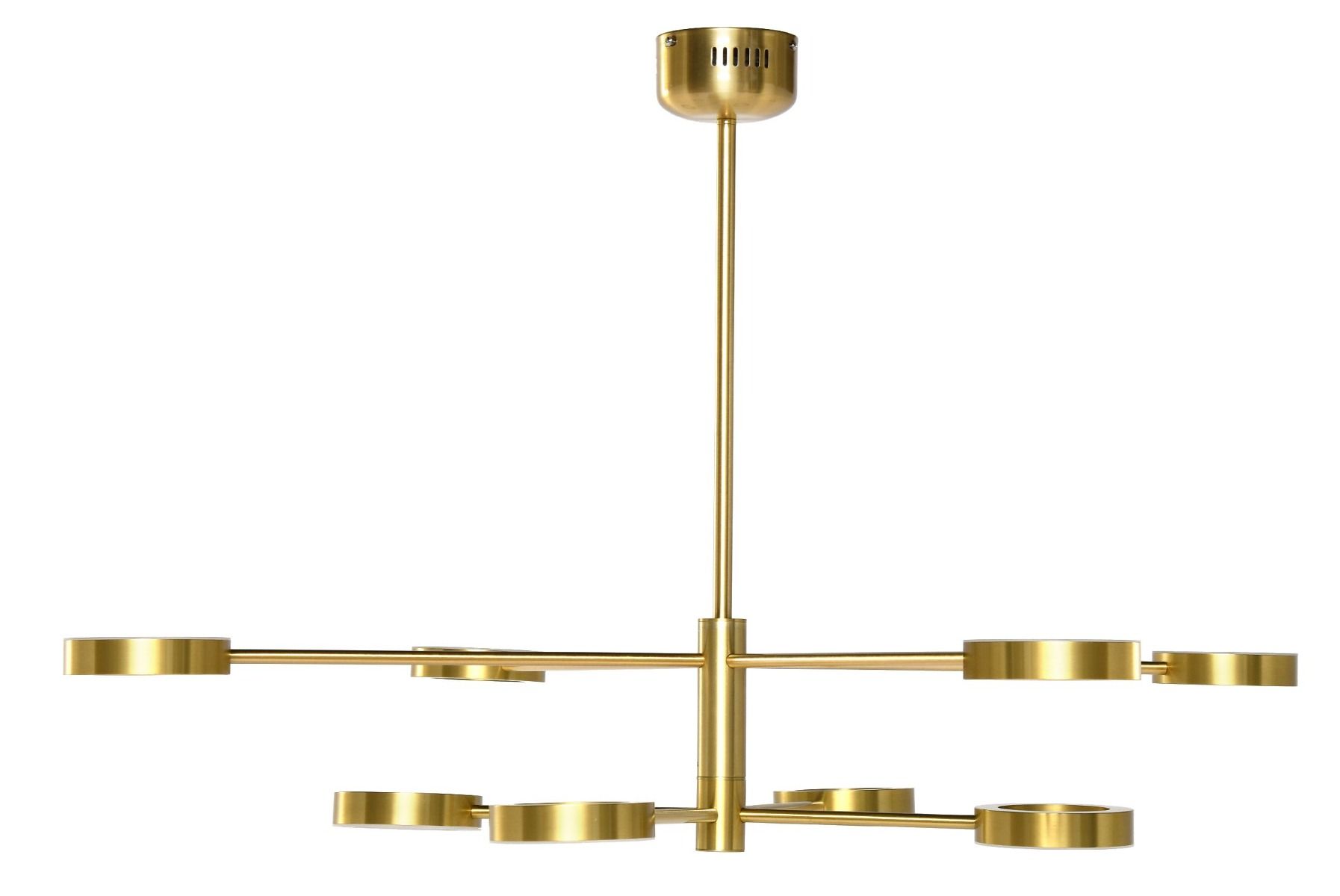 Lampa wisząca Flame metal gold 108x65cm