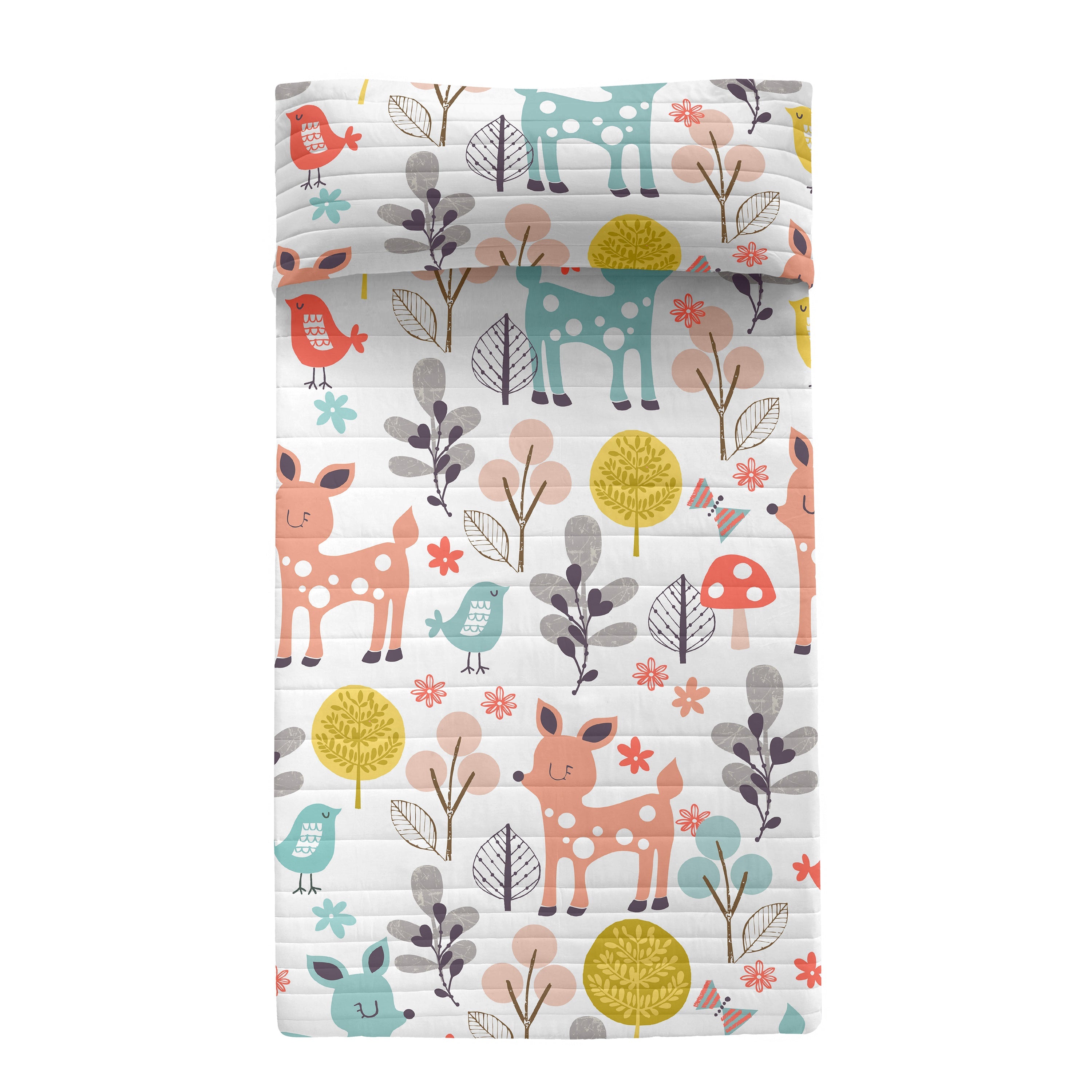 Woodland Sprei Moshi Moshi, Veelkleurig, 100% Katoen (buitenkant) 100%