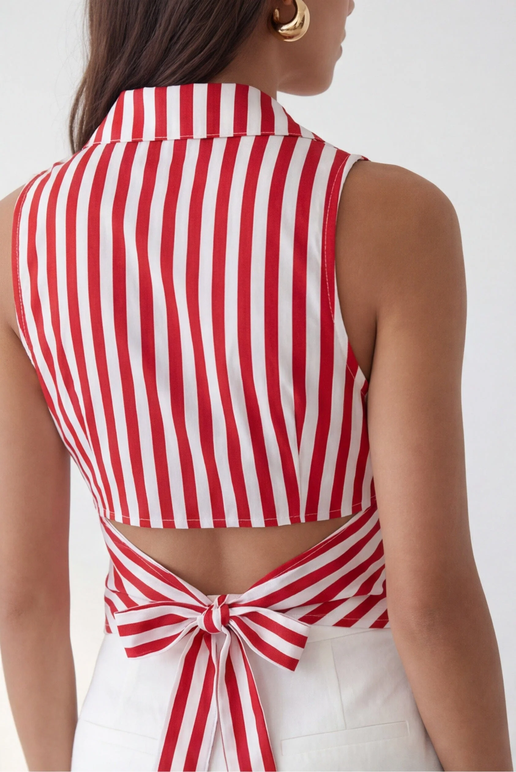 CHEMISE DOS NUS - CALVIN - ROUGE