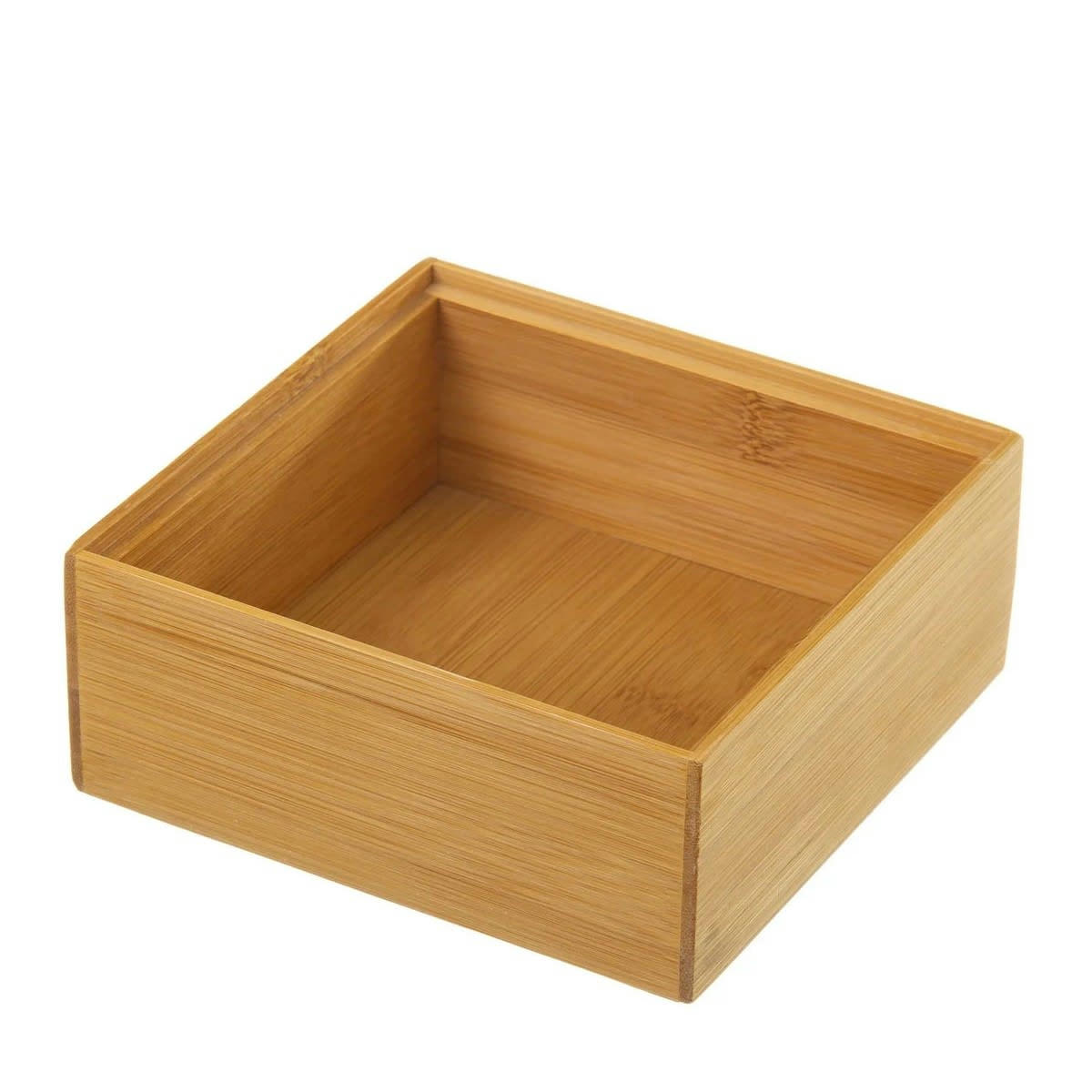 - Rangement organisateur salle de bain bambou 15x15x6,5cm