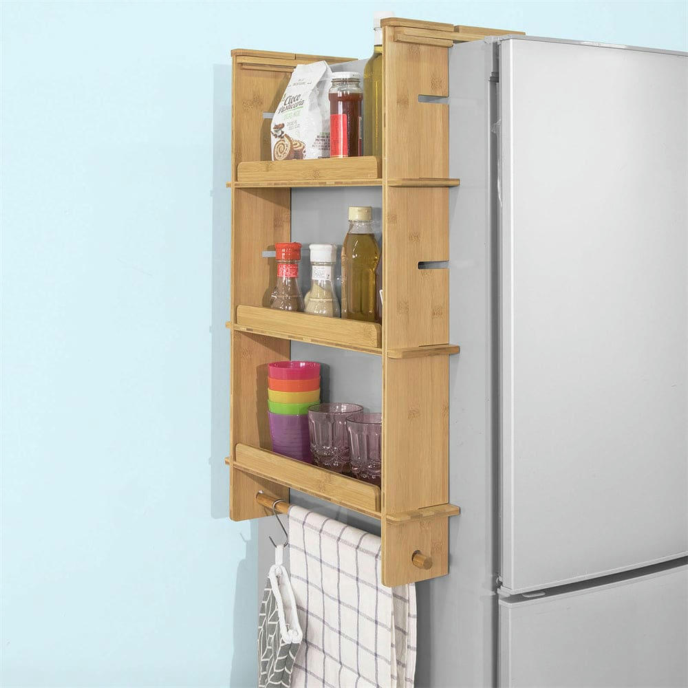 - Étagère à épices en bambou