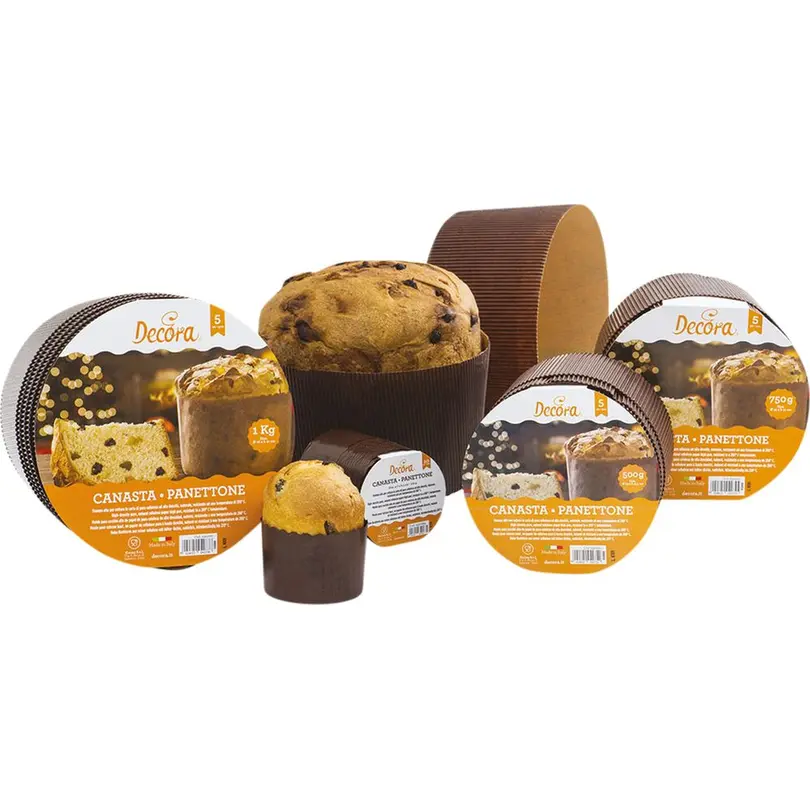 Backform 5er-Set Panettone-Brioche-Formen