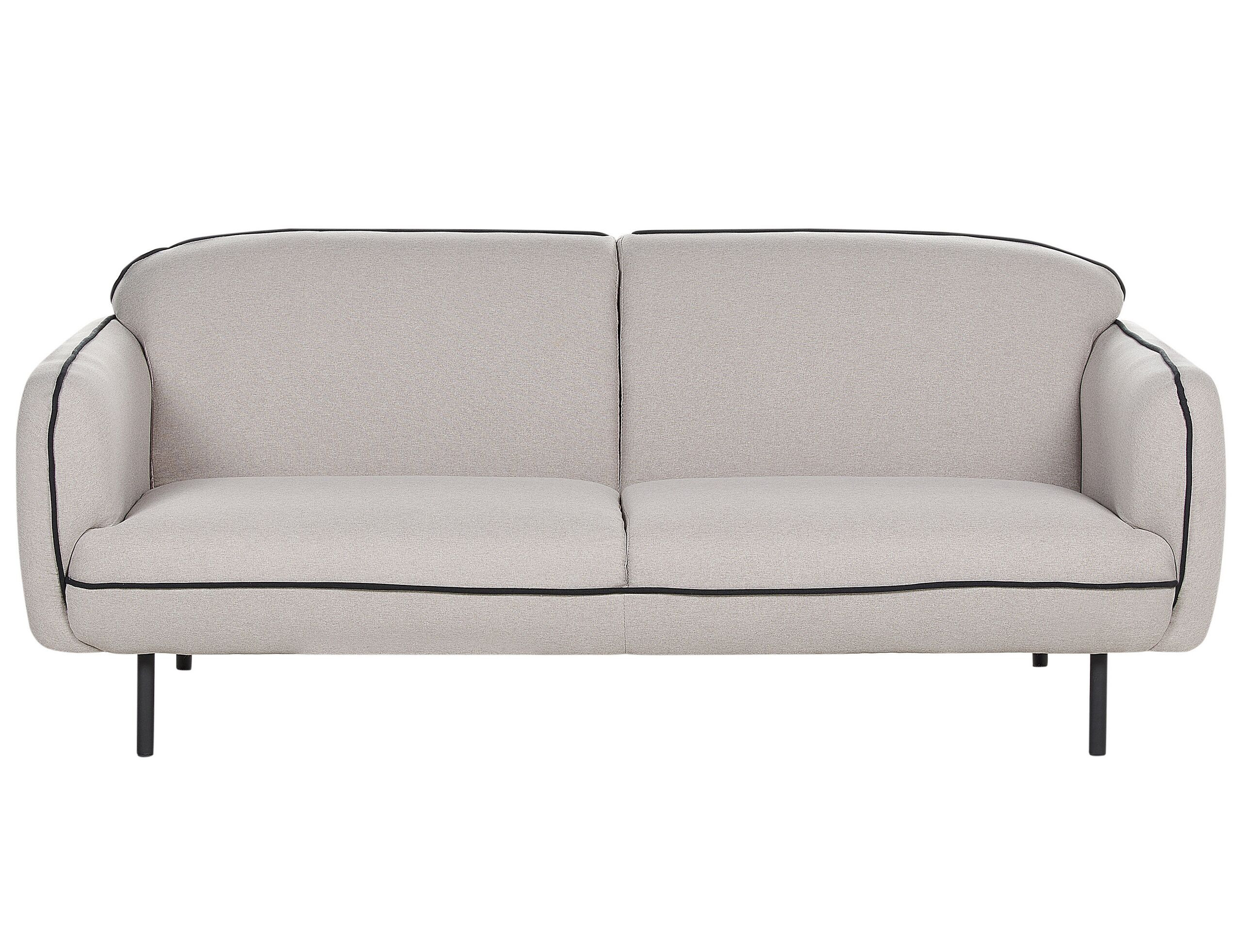 Sofa trzyosobowa tapicerowana jasnoszara