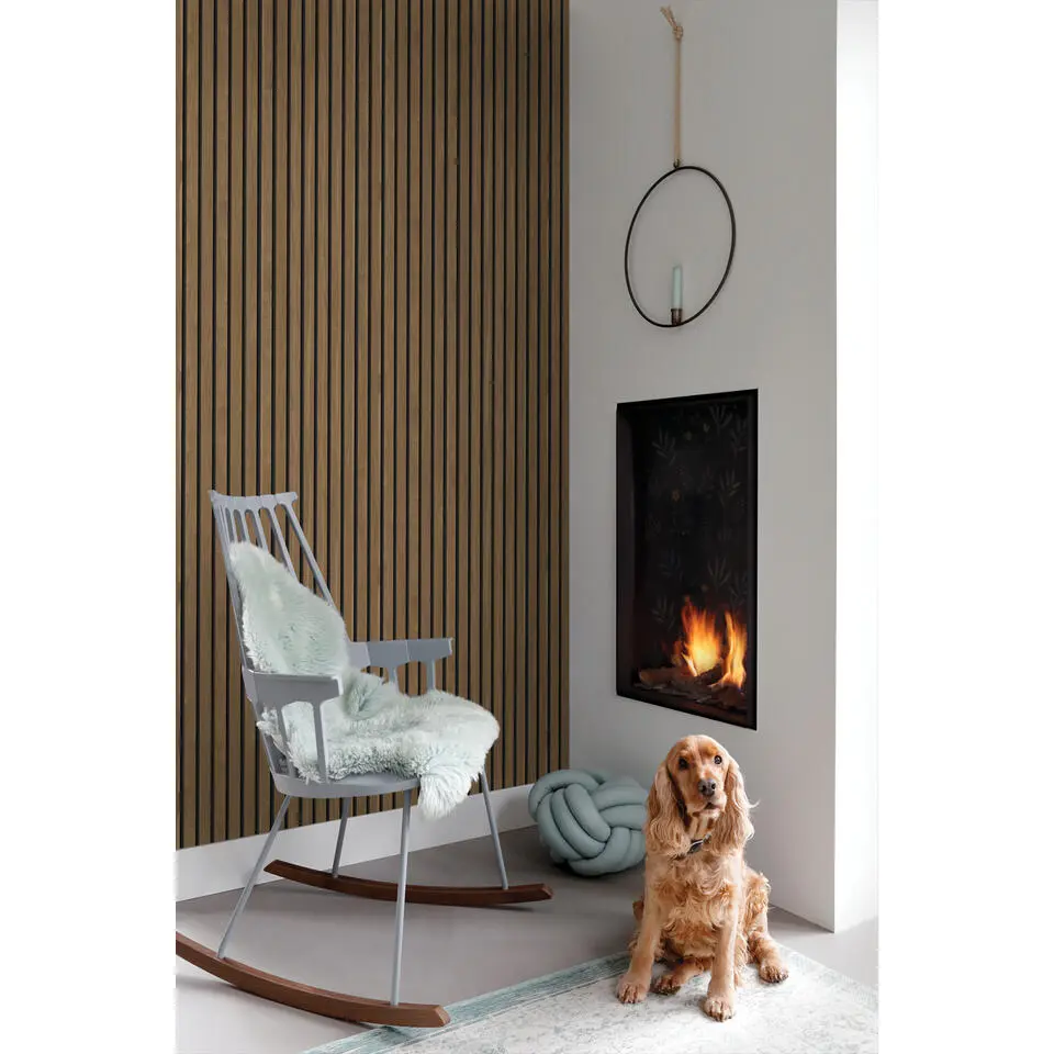 ESTAhome behang houten wandpanelen 3d bruin - 53 cm x 10.05 m