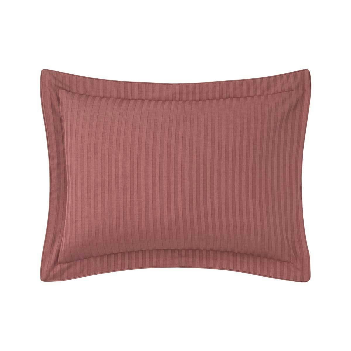 BAPTISTE - Taie d'oreiller en satin de coton marron 30 x 40 cm