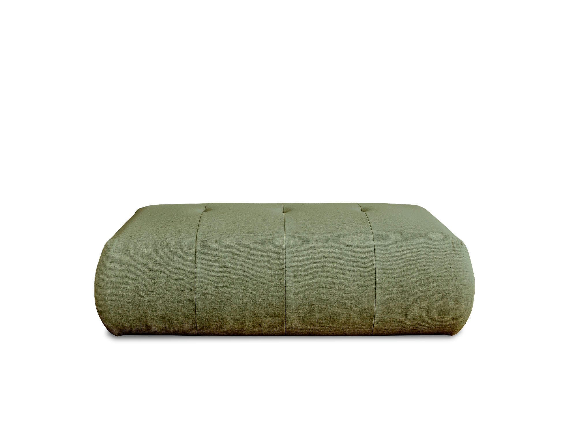 ONYX - Pouf en tissu vert sauge