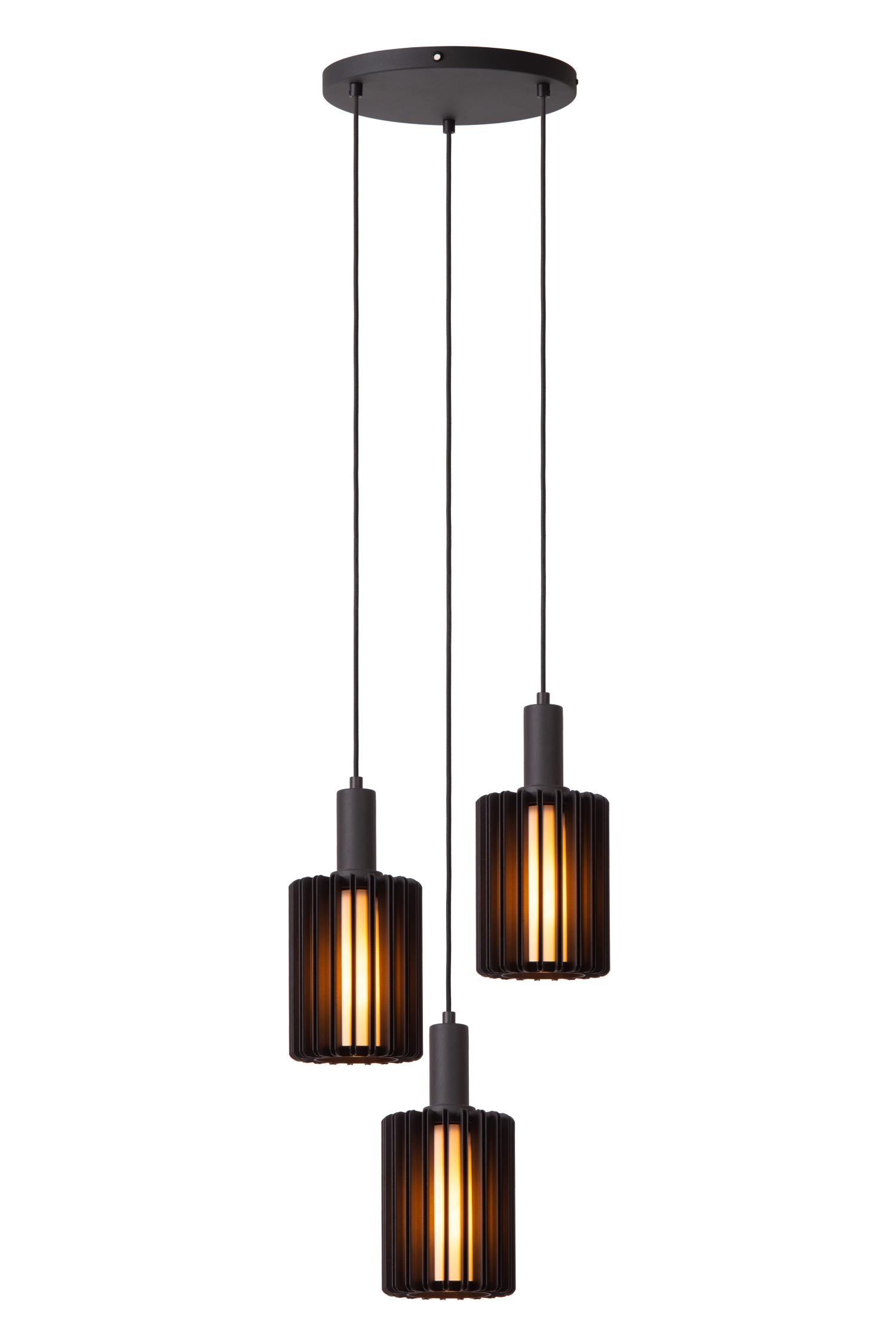 Lucide LAMBRES Hanglamp - Zwart