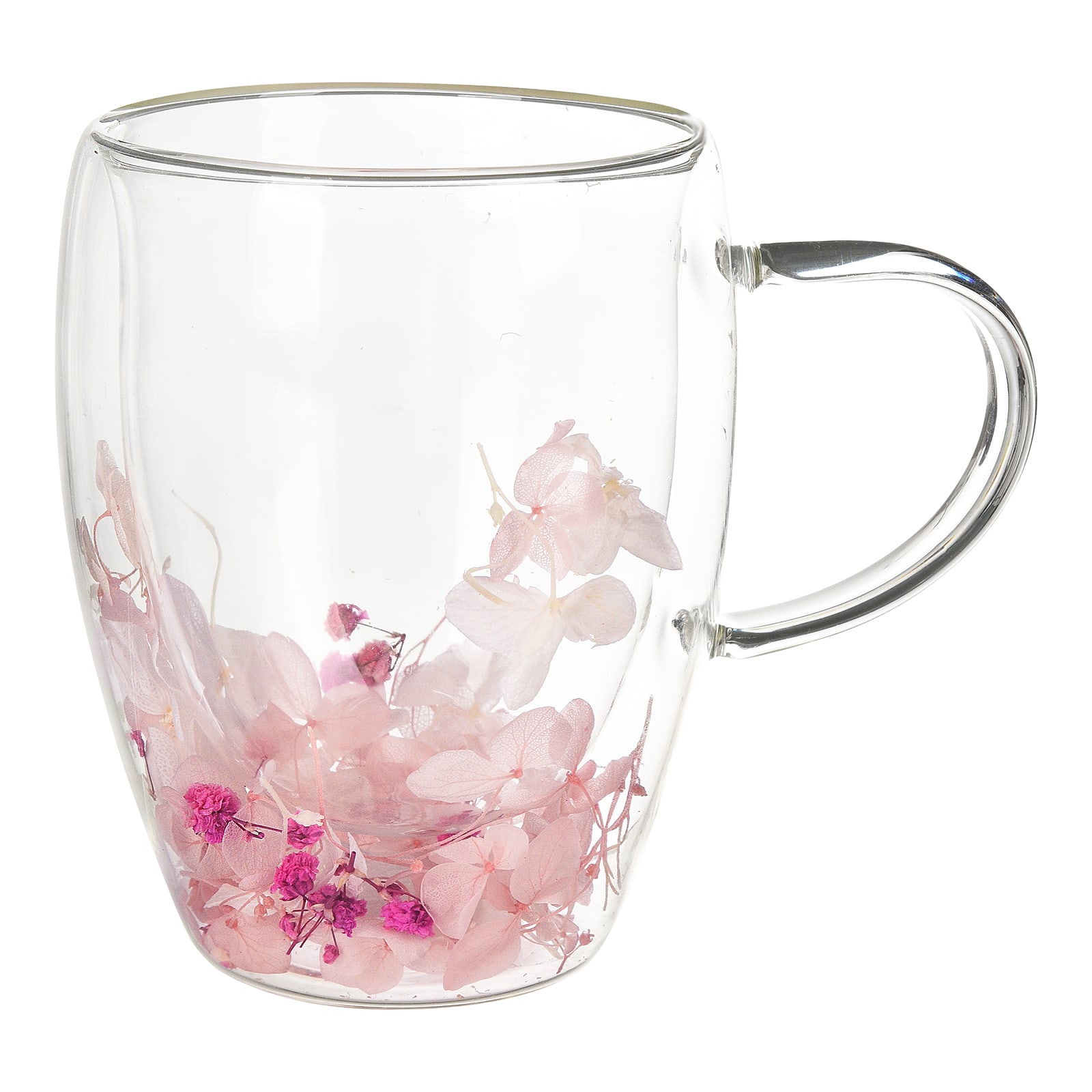 Doppelwand-Isolier-Teeglas Blüte Klar,B 130 x H 115 x T 90 mm