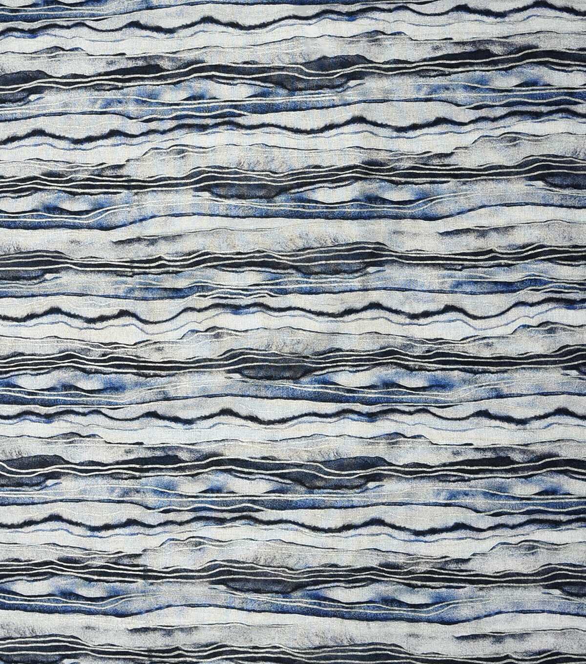 Stacked Linear Layers Blue 108 Wide Premium Cotton Fabric