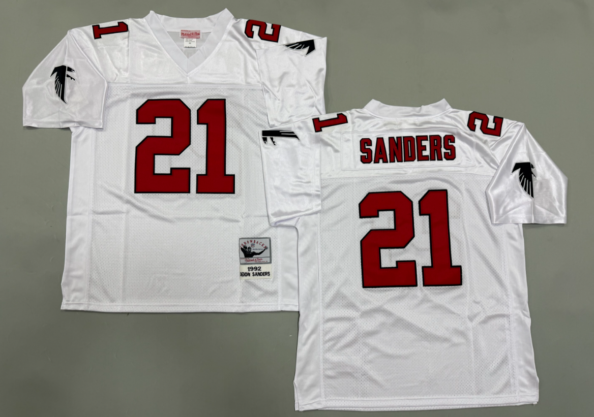 Deion Sanders  Atlanta Falcons Authentic Throwback Retired Player Jersey