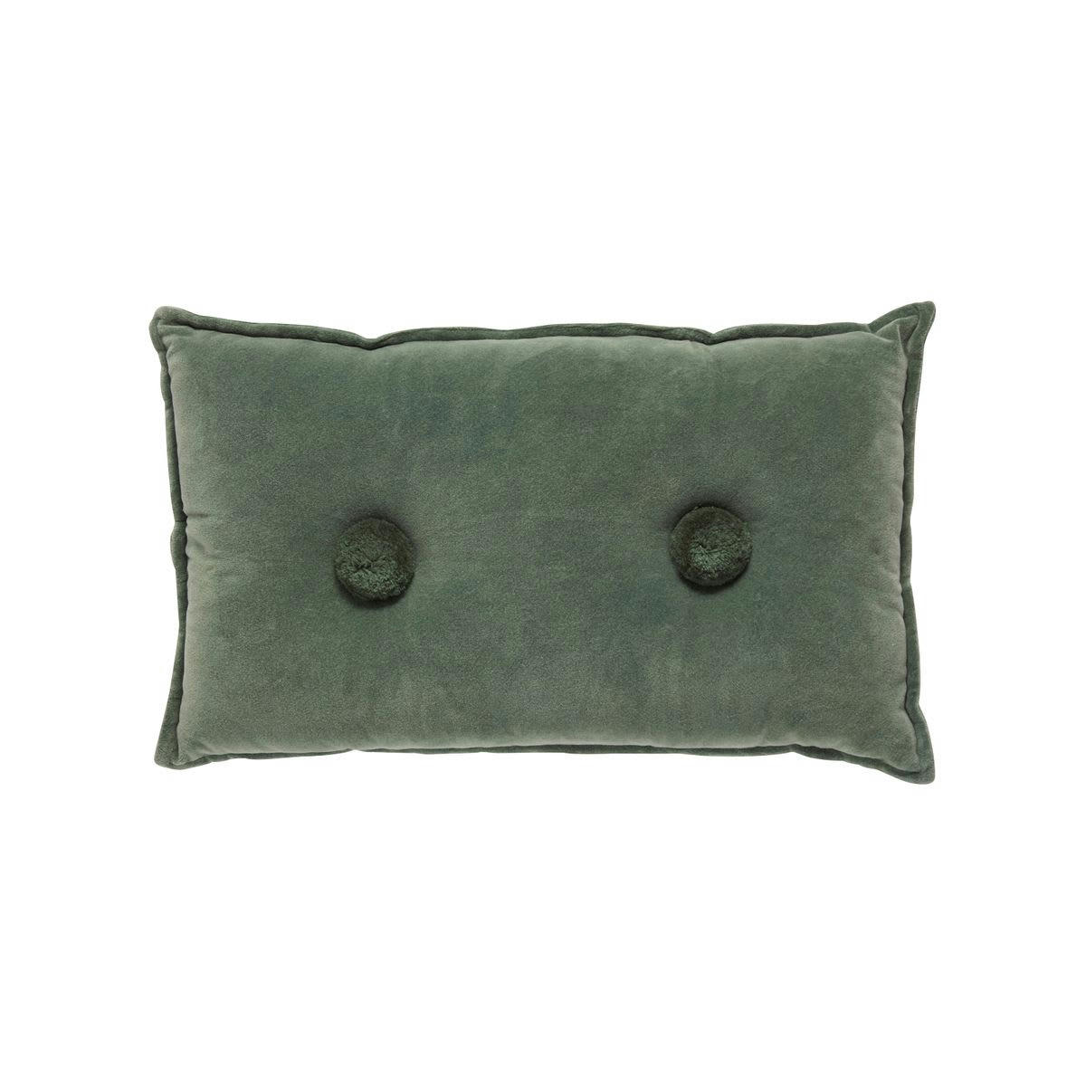 DOMI - Coussin en coton vert amande 30 x 50 cm
