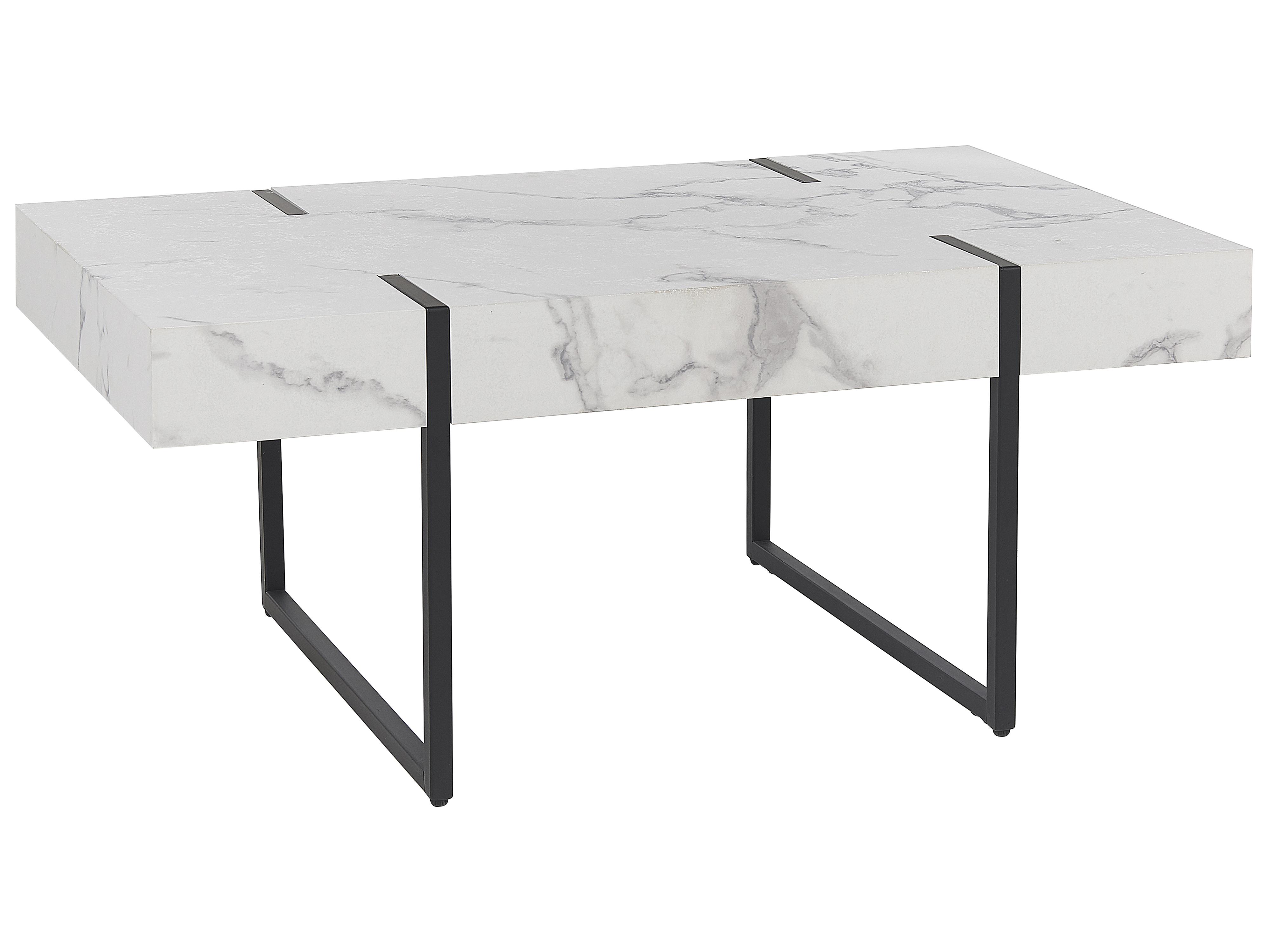 Coffee Table MERCED White Marble