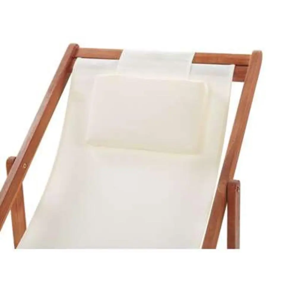 AVELLINO - Strandstoel - Donkere houtkleur - Polyester