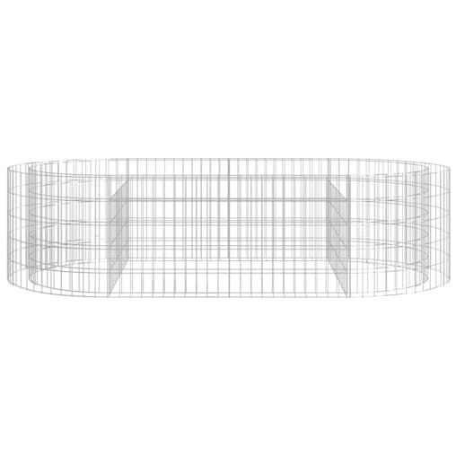 NNEVL Gabion Raised Bed Galvanised Iron 200x100x50 cm
