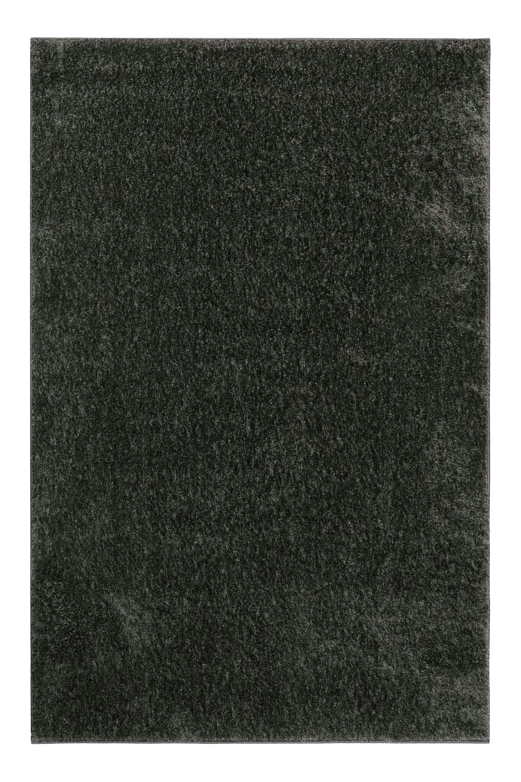 #SWAGGER SHAG - Tapis poils longs doux brillant gris anthracite 120x170
