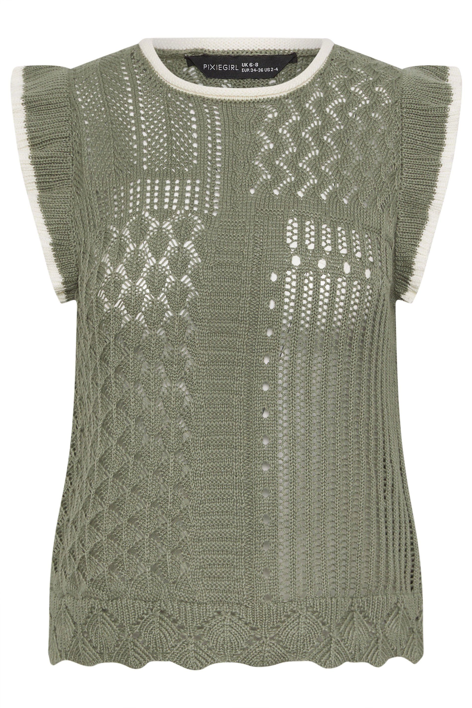PixieGirl Petite Crochet Vest Top