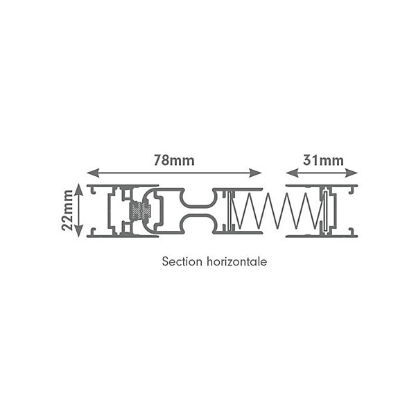 Moustiquaire Plissée Latérale H230 cm x L100 cm Blanc - Moustikit