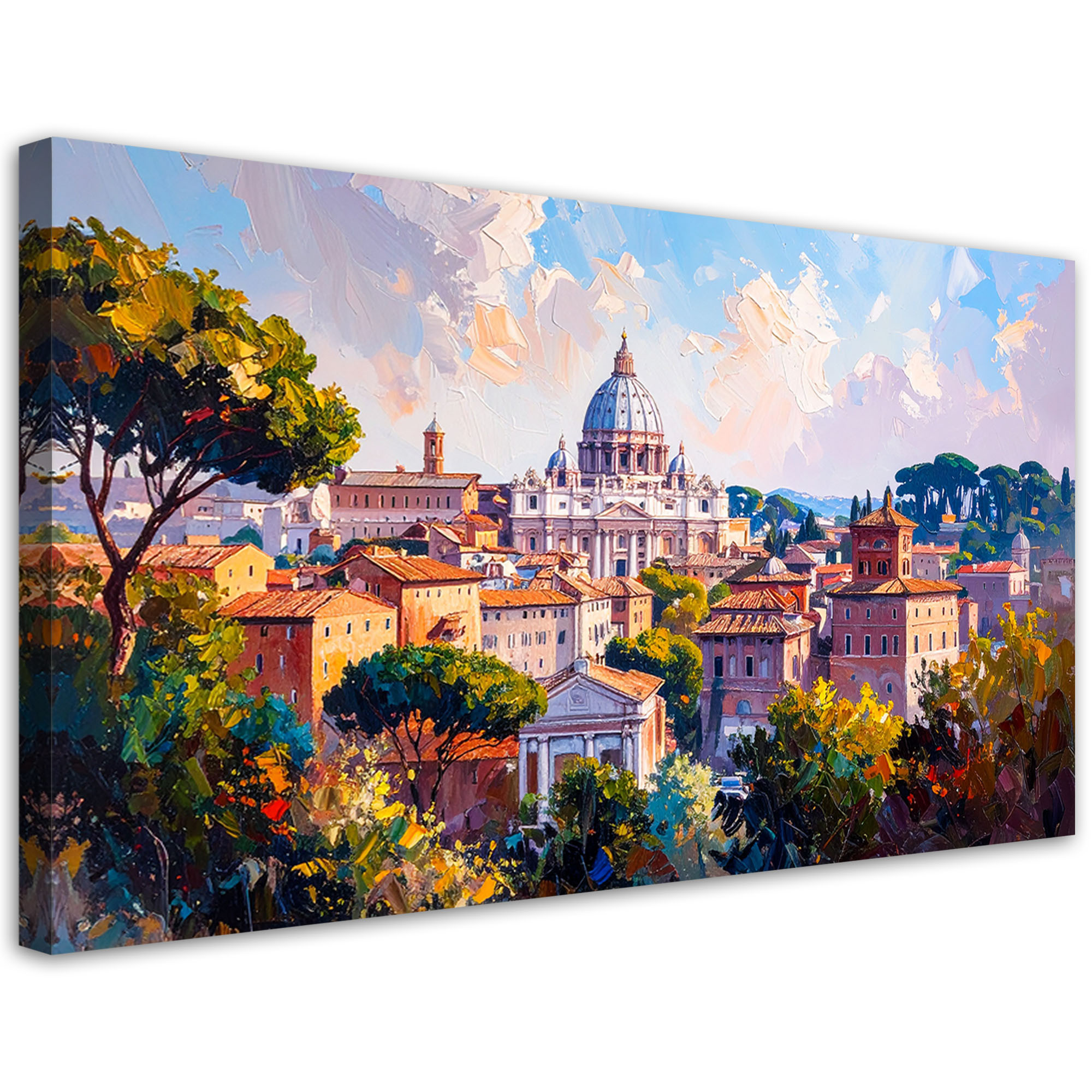 Obraz na płótnie do salonu sypialni, biura Panorama Rzymu 80x40