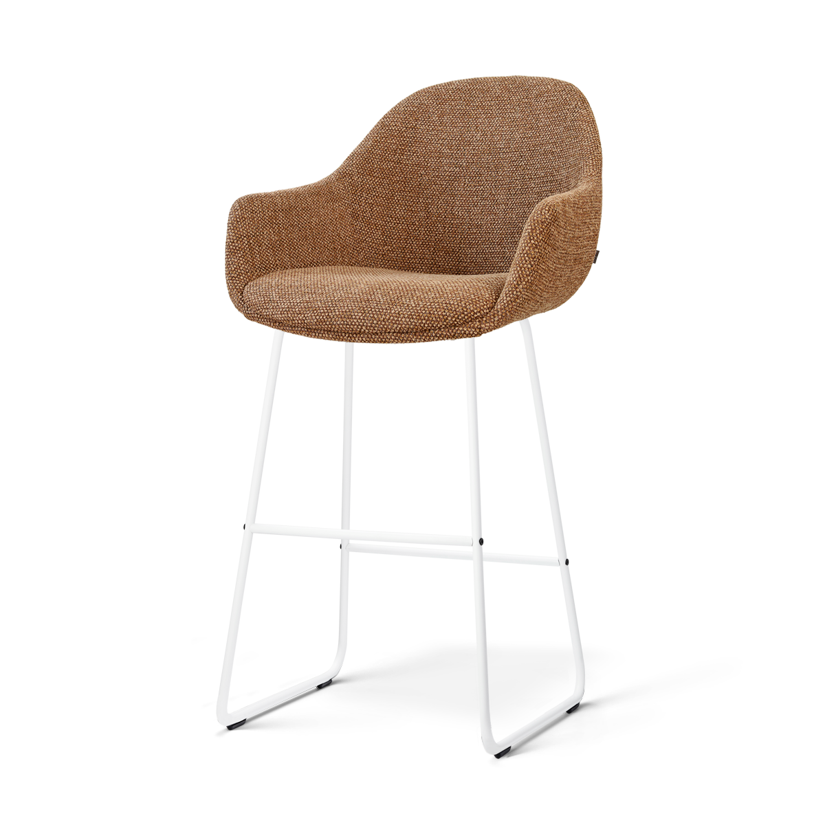 Nolon Nino-Mae barkruk bruin blend - wit onderstel - 75 cm