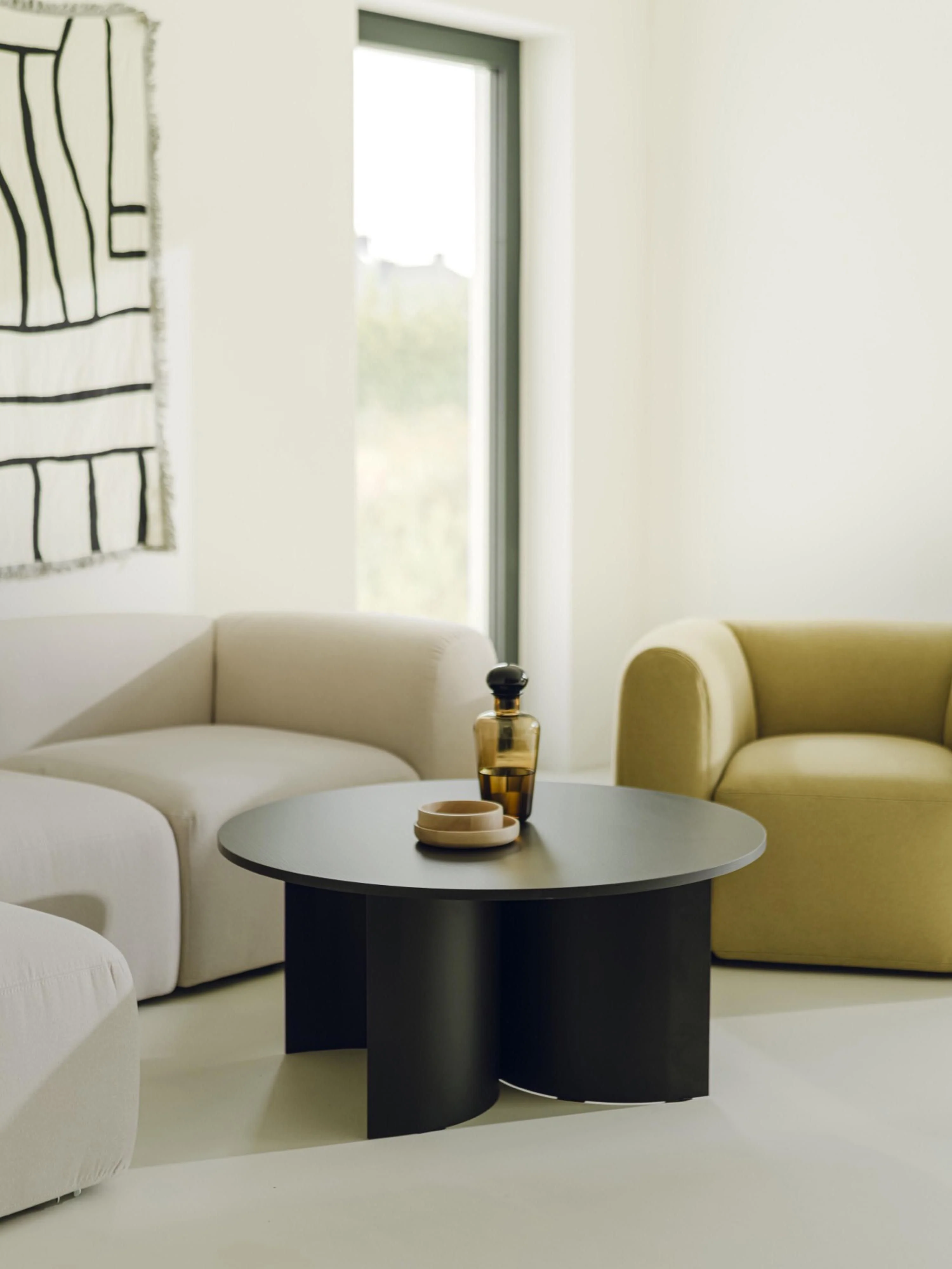 Runder XL-Couchtisch Gavo