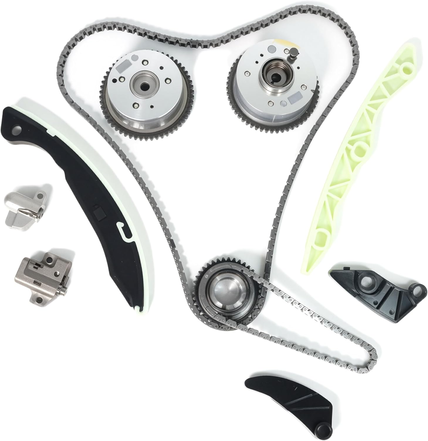 5047021AA Engine Timing Chain Kit with VVT Gear Sprocket FITS FOR 2011-2013 200, FOR 2010-2013 Journey, 2007-2009 Caliber, 2009 Caliber, FOR 2007-2013 Compass, 2007-2013 Patriot 1.8L 2.0L 2.4L