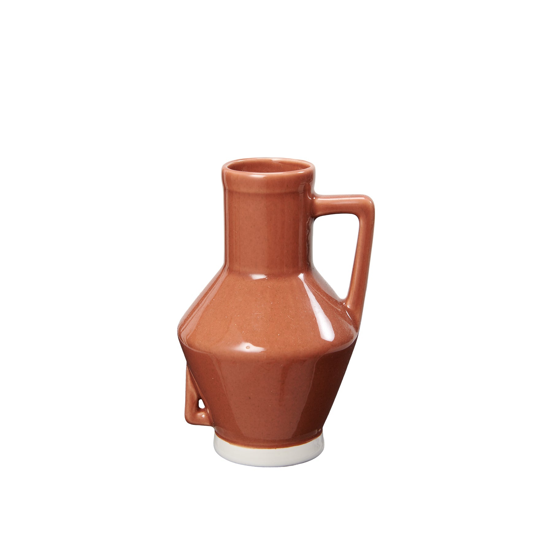 Return to Sender Vaas 15 cm steenrood met handvat