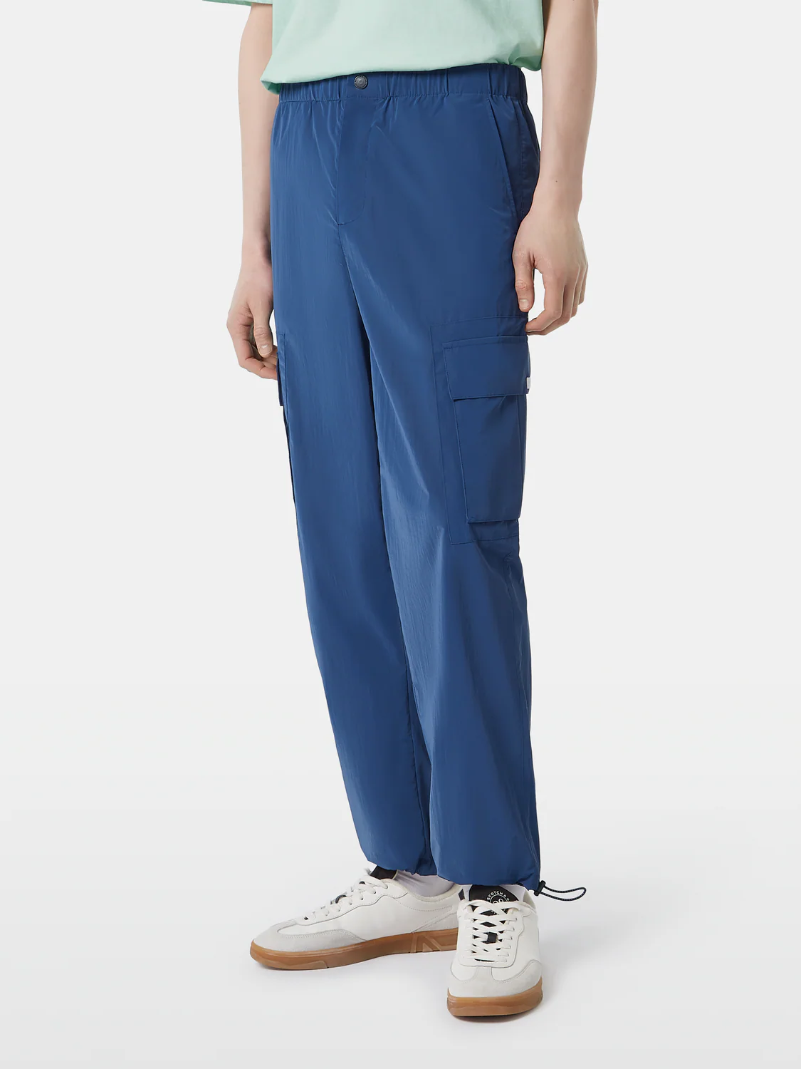 Nylon Metallic Cargo Pant