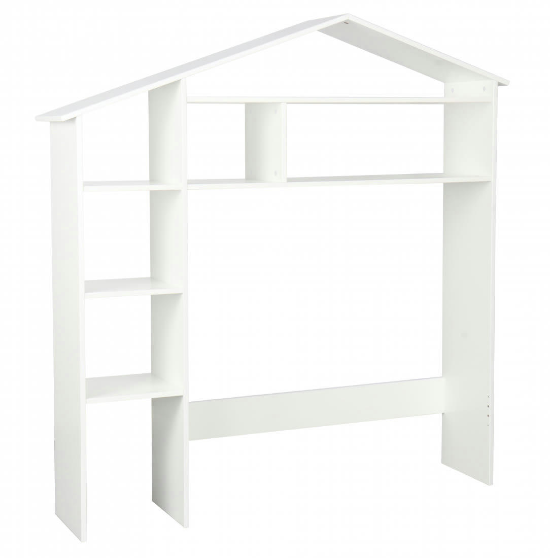 MARY - Tête de lit  blanc  effet bois  16mm   30x148