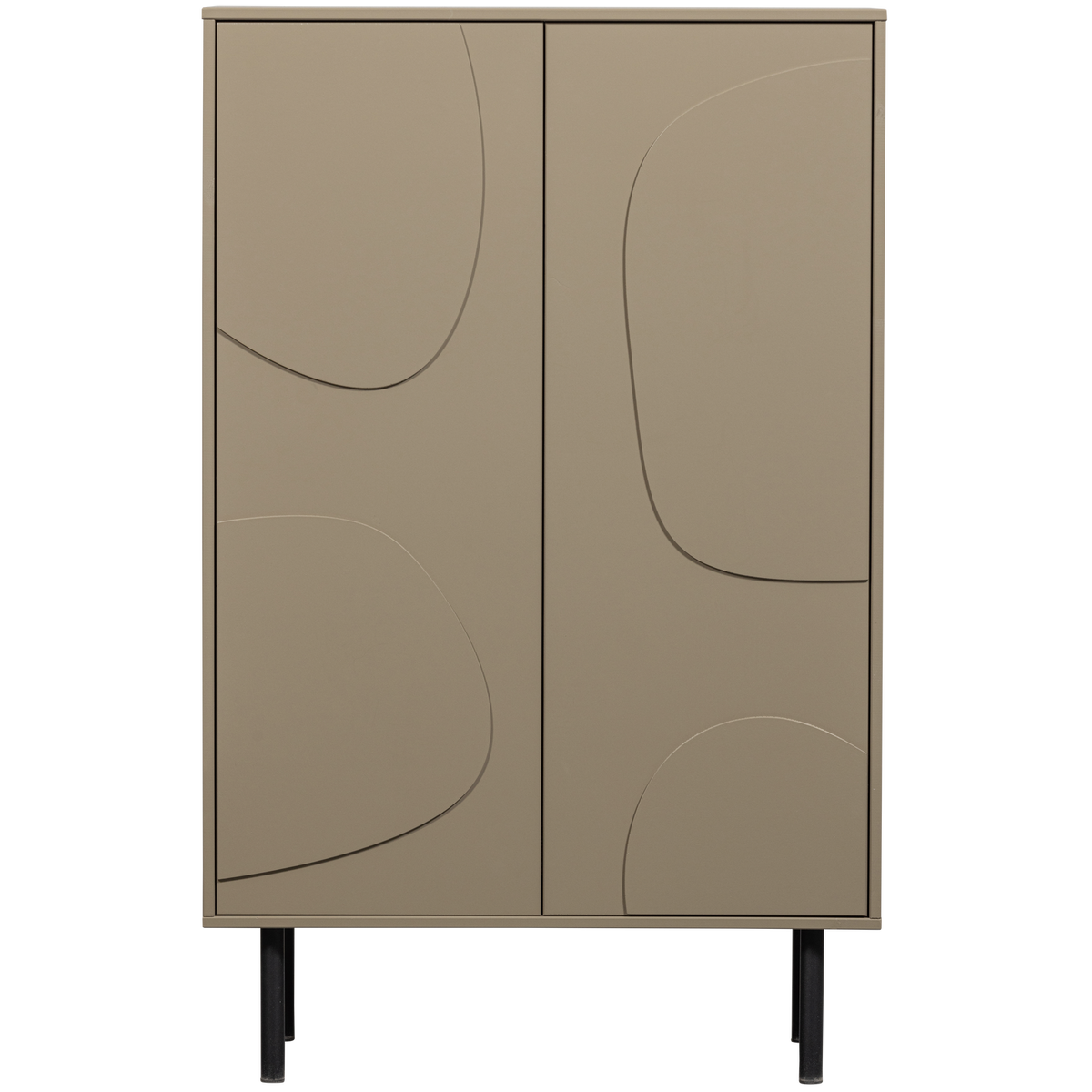 WOOOD opbergkast Cadiz- Grenen - Mud - 135x85x40