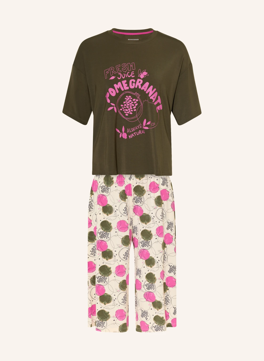 SCHIESSER 3/4-Schlafanzug CASUAL FASHION