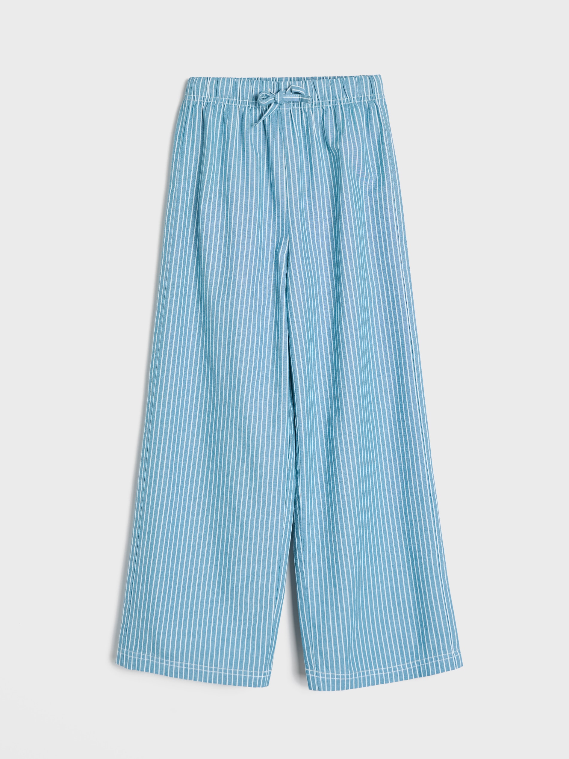 Jeansy wide leg w paski
