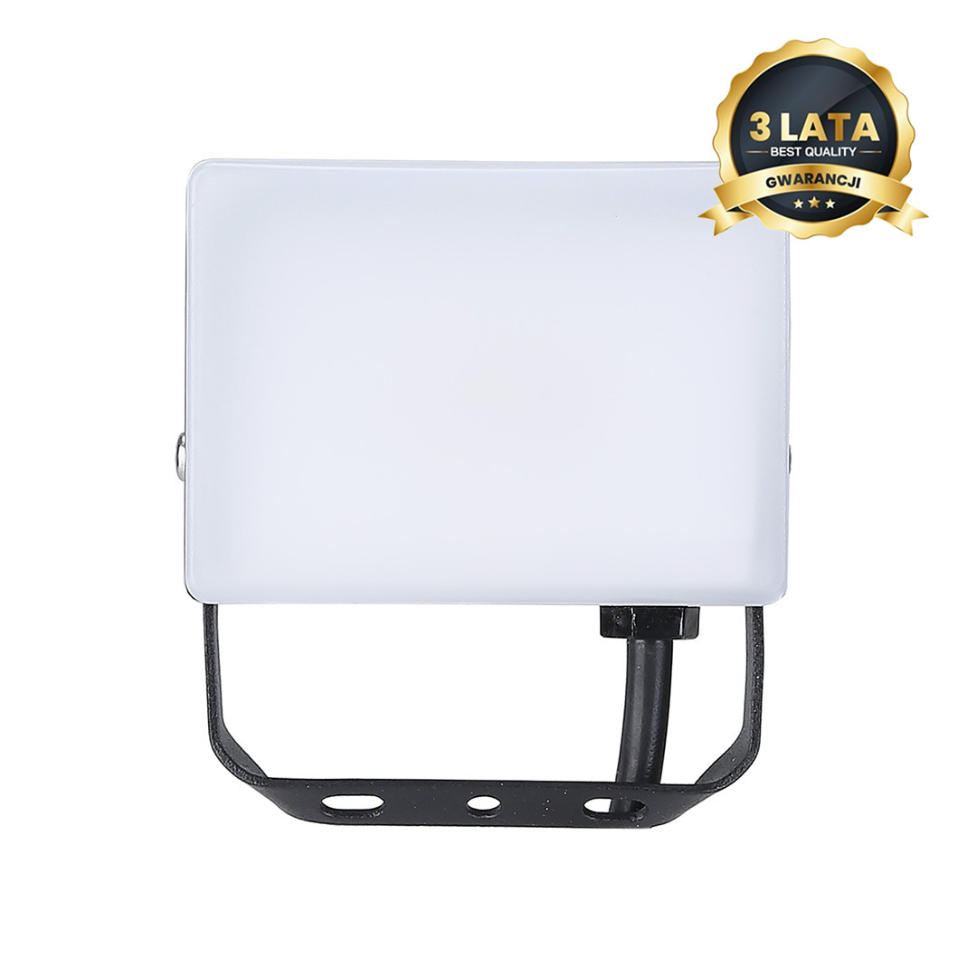 Naświetlacz halogen EKNbiało-czarny LED 10W 950lm 5000K IP65 Eko-Light