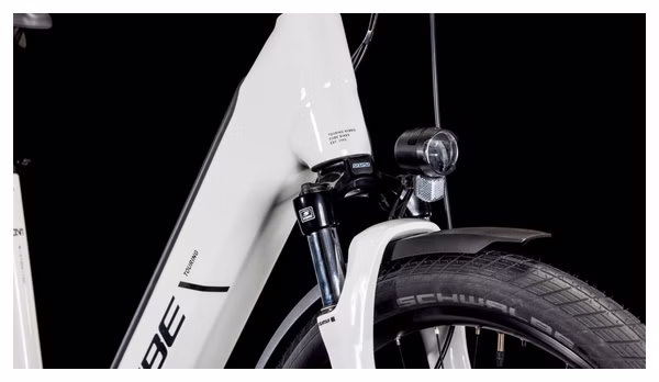 Cube Touring Hybrid One 625 Easy Entry Electric Hybrid Bike Shimano Cues 9S 625 Wh 700 mm Cotton White Grey 2025