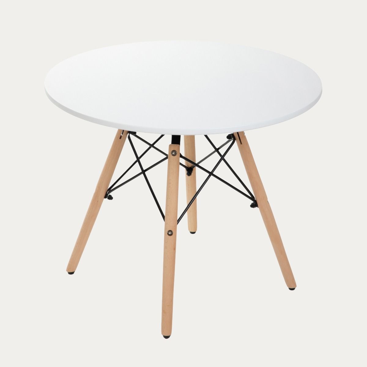 Stół TAVOLO naturalny z białym blatem 60×48cm