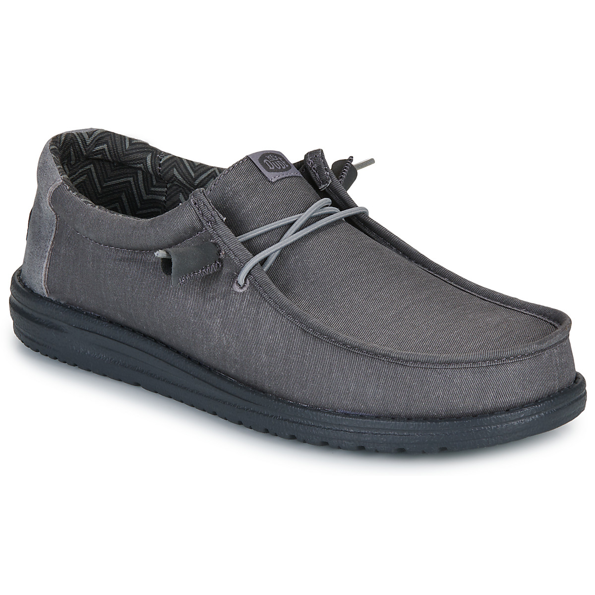 HEYDUDE - WALLY STRETCH CANVAS BLOCK - Grey