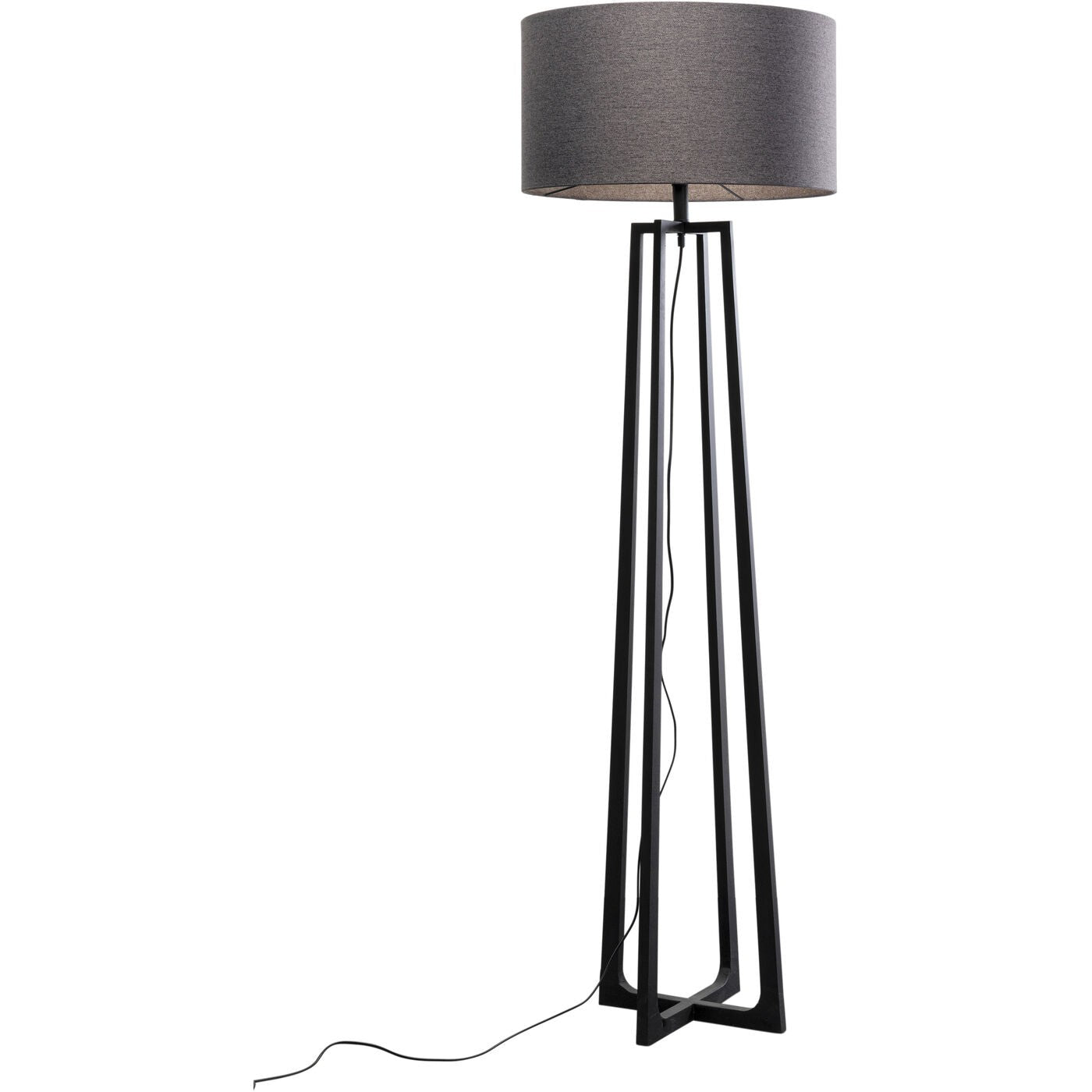 Kare Design Vloerlamp Timon 160cm zwart