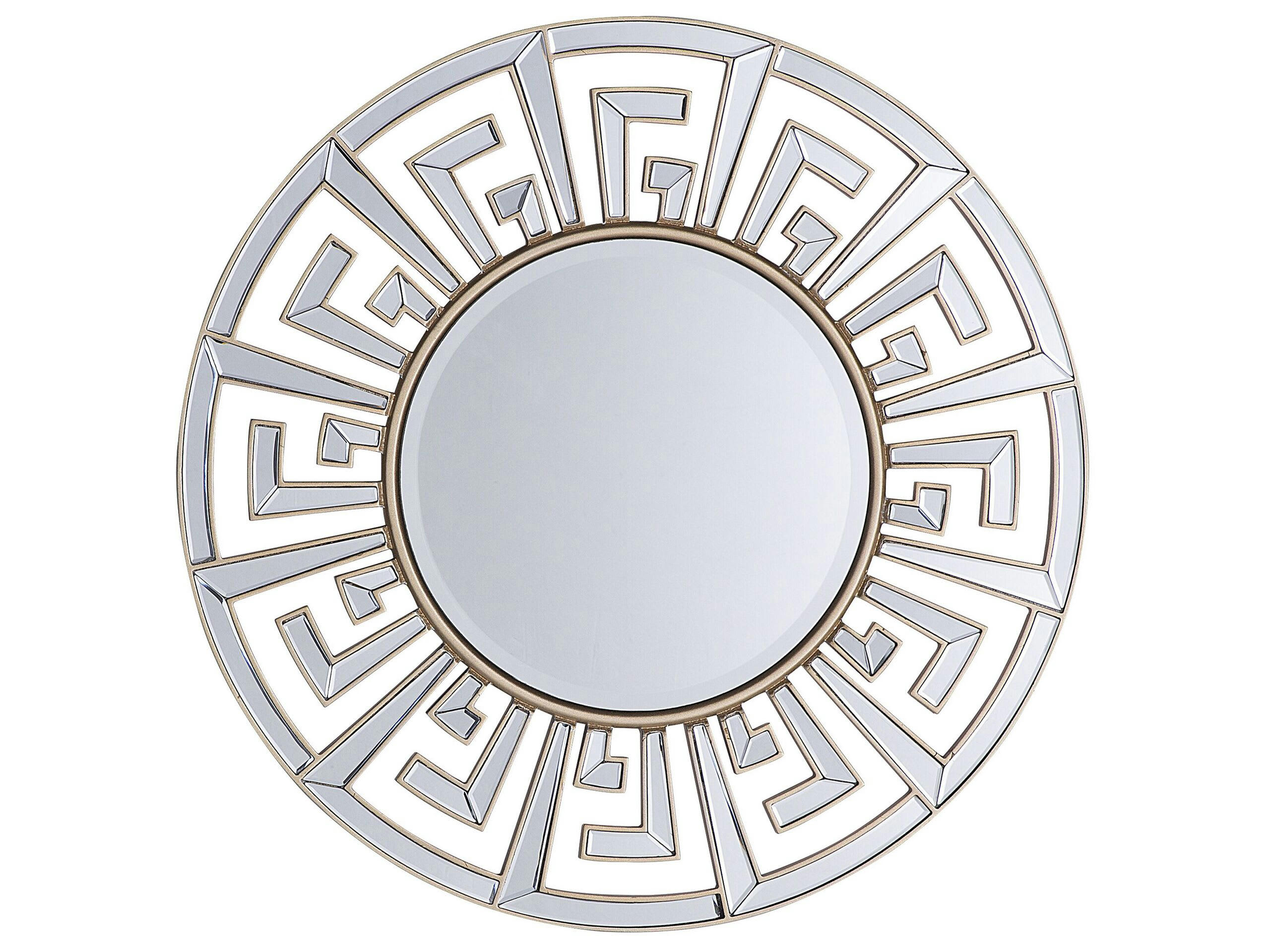 FLERS - Miroir en métal doré 70x70