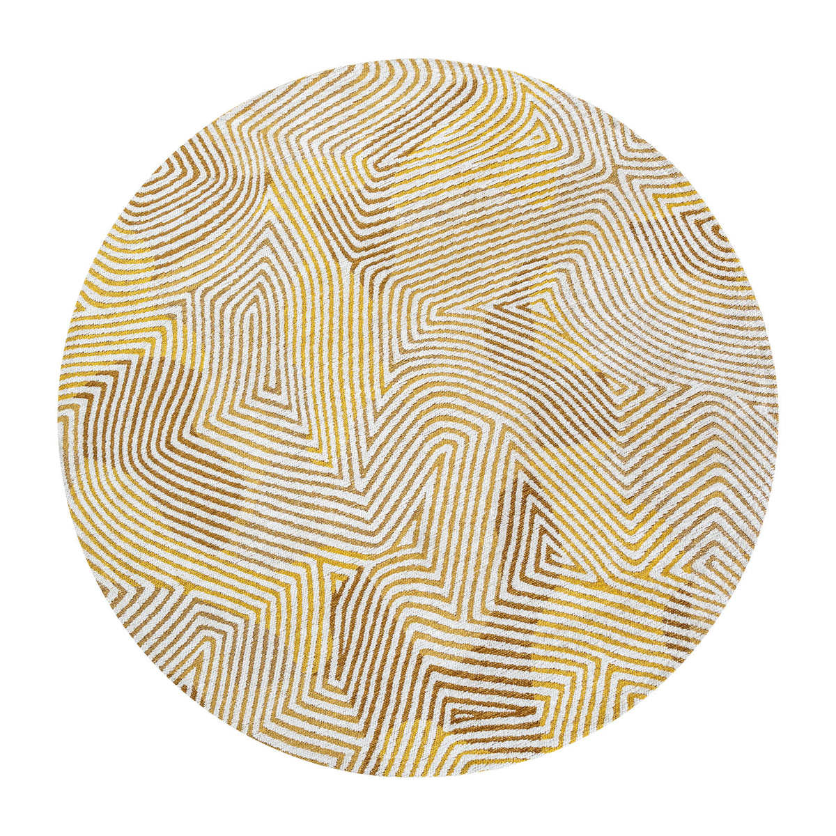 Louis De Poortere vloerkleed Yellow Hippy - geel - 140x140cm