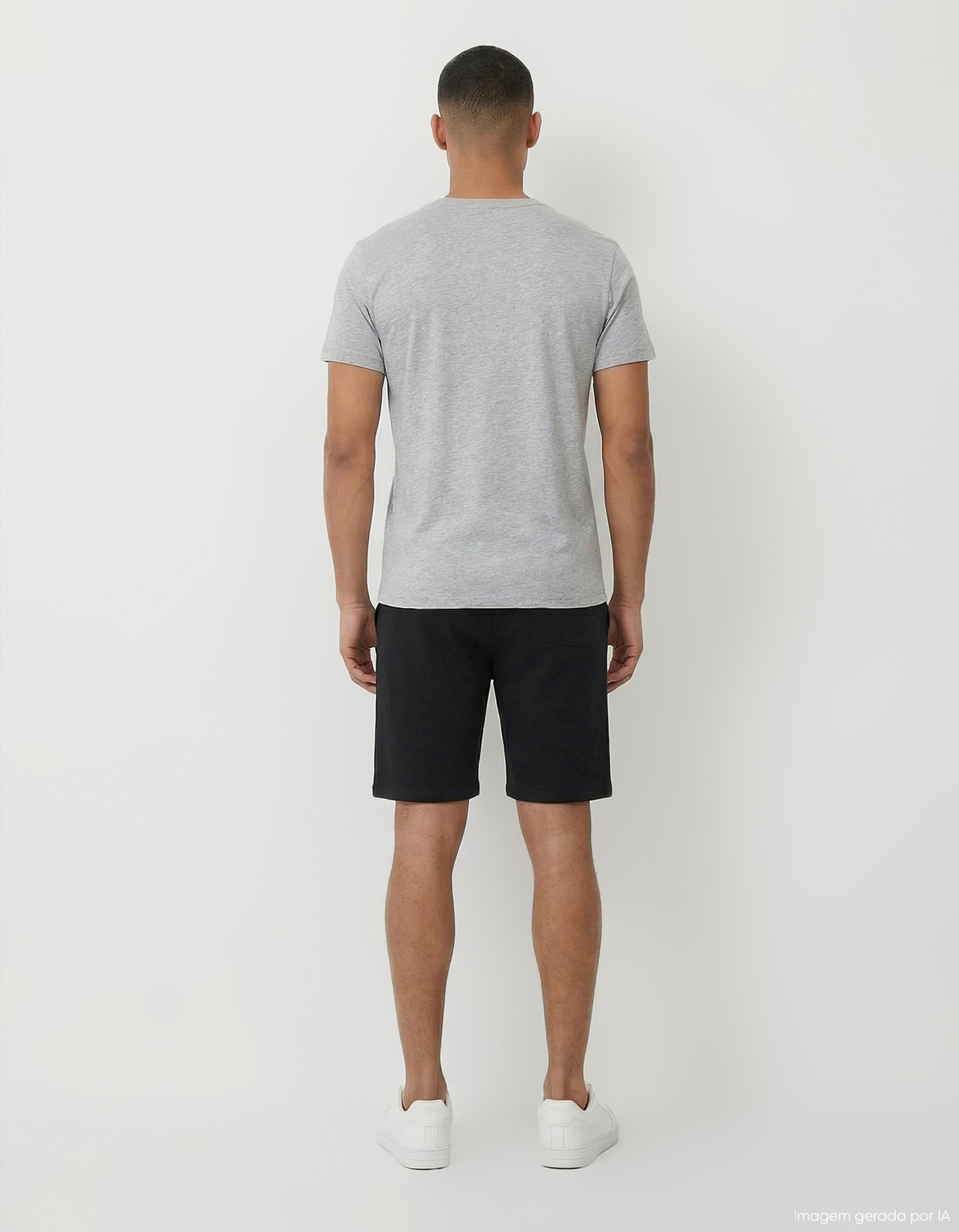 Calções Jogging, Homem, Preto
