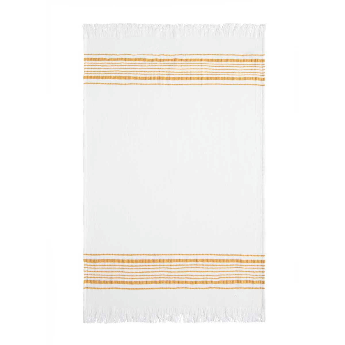 BISE - Torchon en gaze de coton jaune 50x75