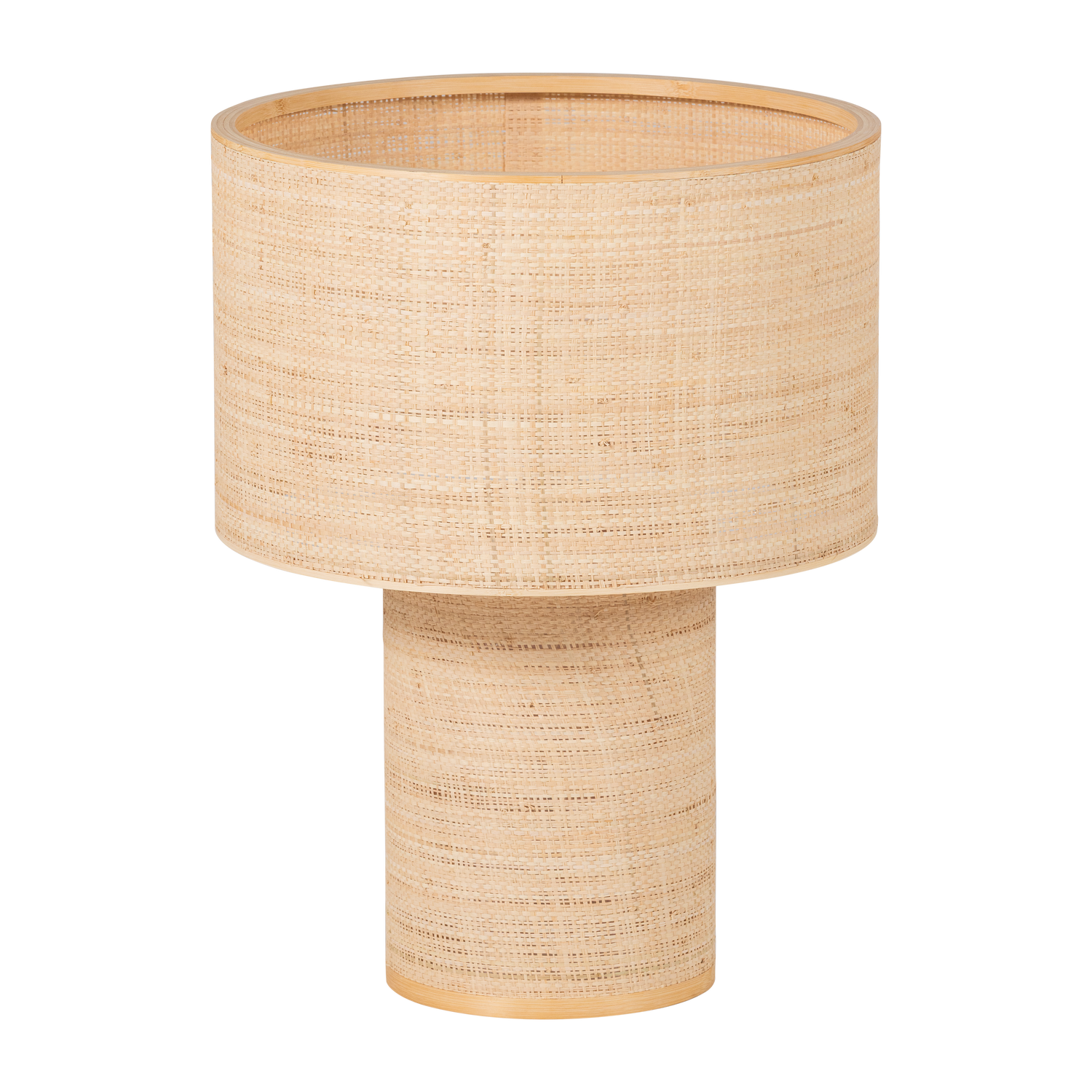 WOOOD tafellamp Ø 42 cm Syro - Raffia - Naturel - 55x42x42
