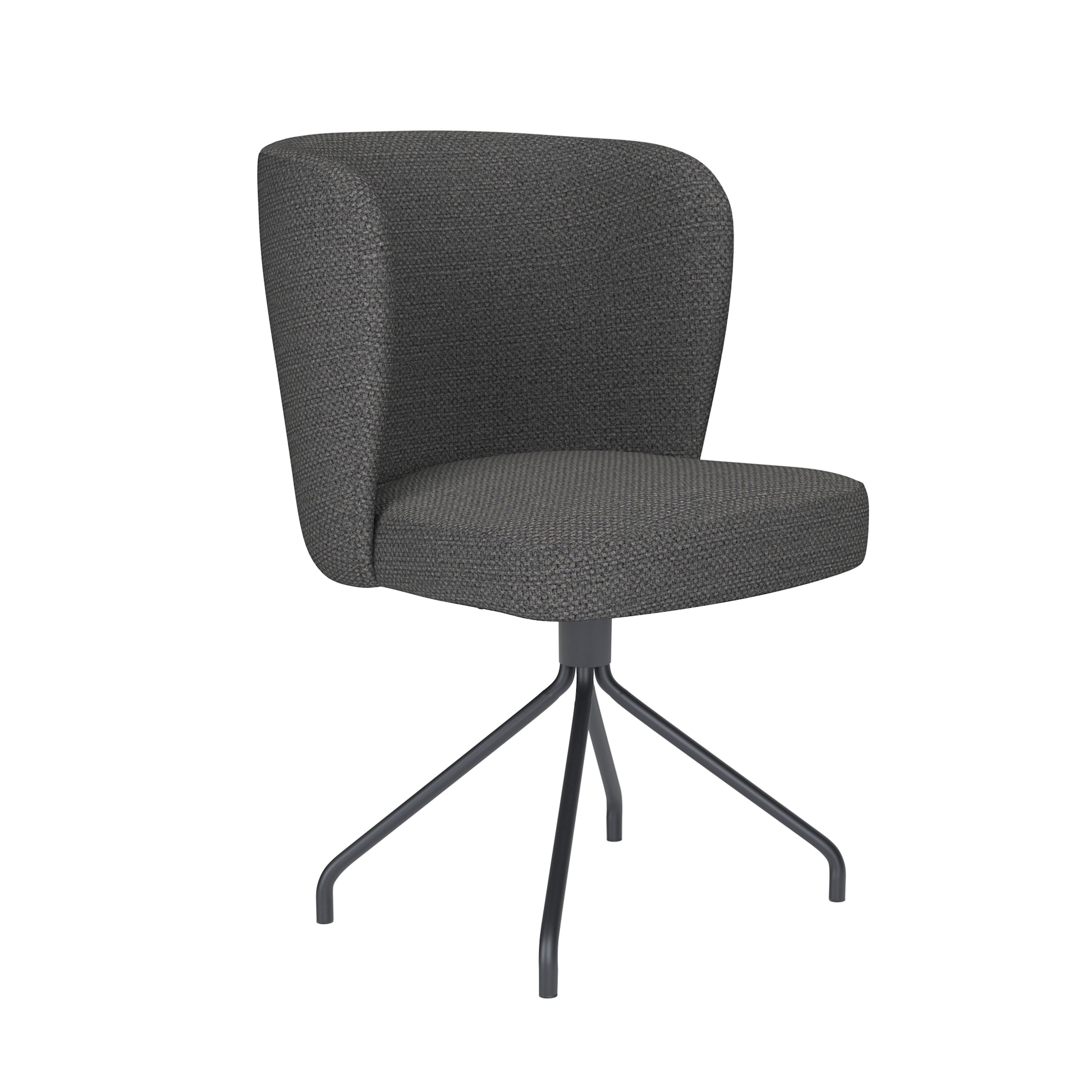 Housecraft Living Stan Eetkamerstoel Draaibaar Metaal Spider Grijs