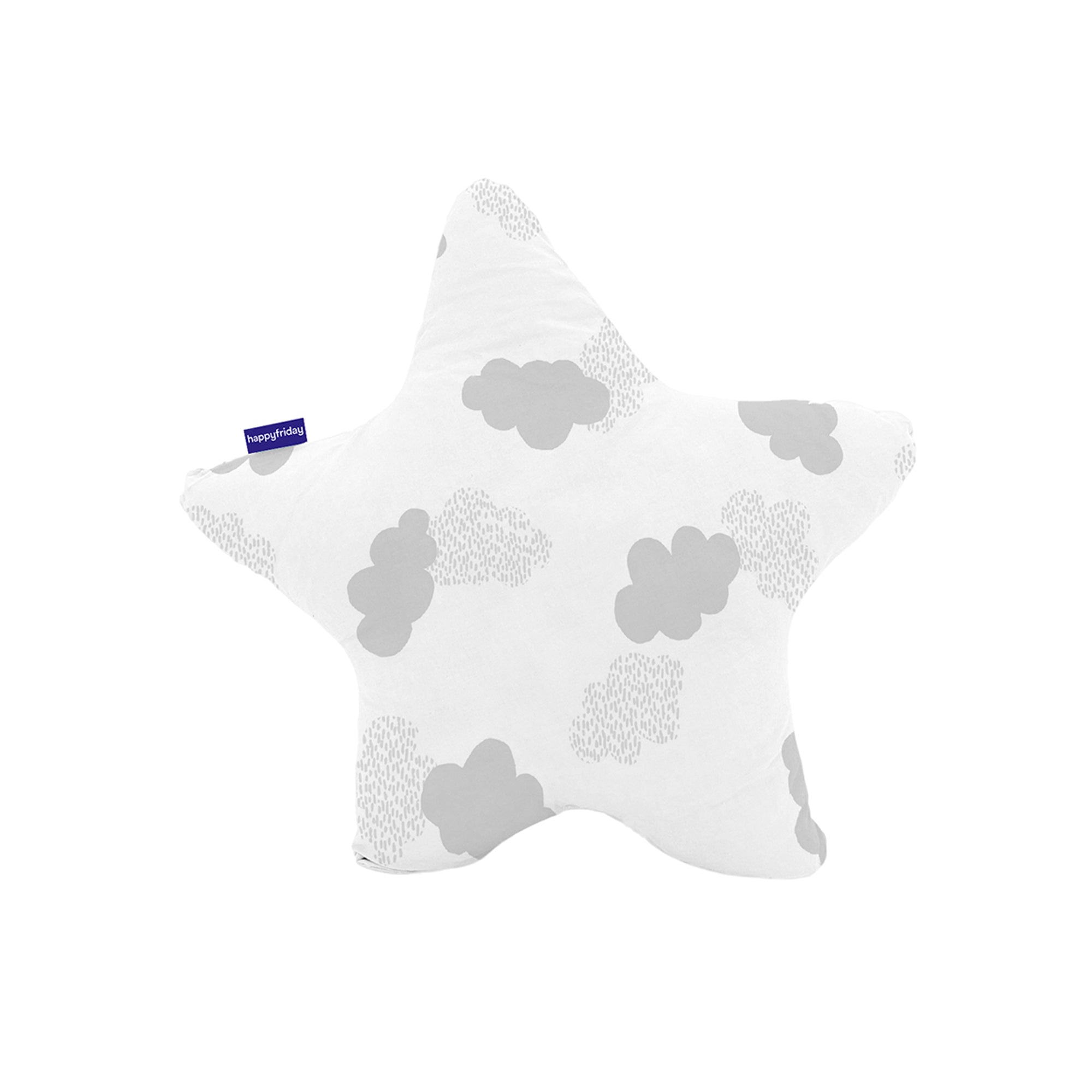 Clouds Kussen 50x50 cm Grijs Basic Kids, Grijs, 100% katoen, de kwalit