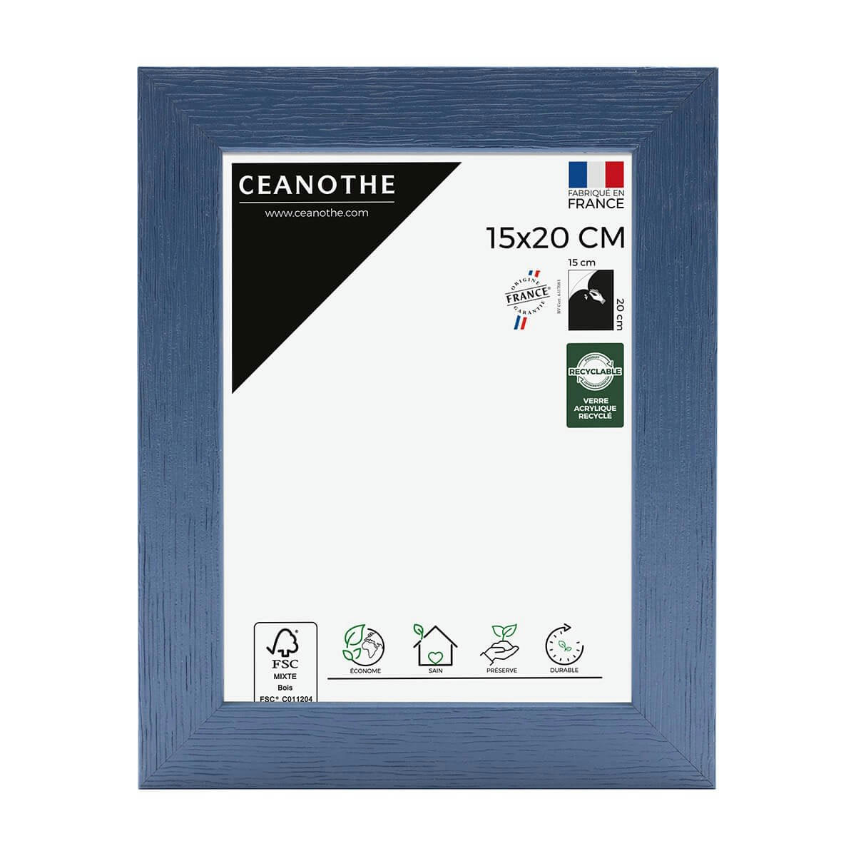 TUTTI FRUTTI - Cadre photo myrtille 15x20 cm bois reconstitué fsc