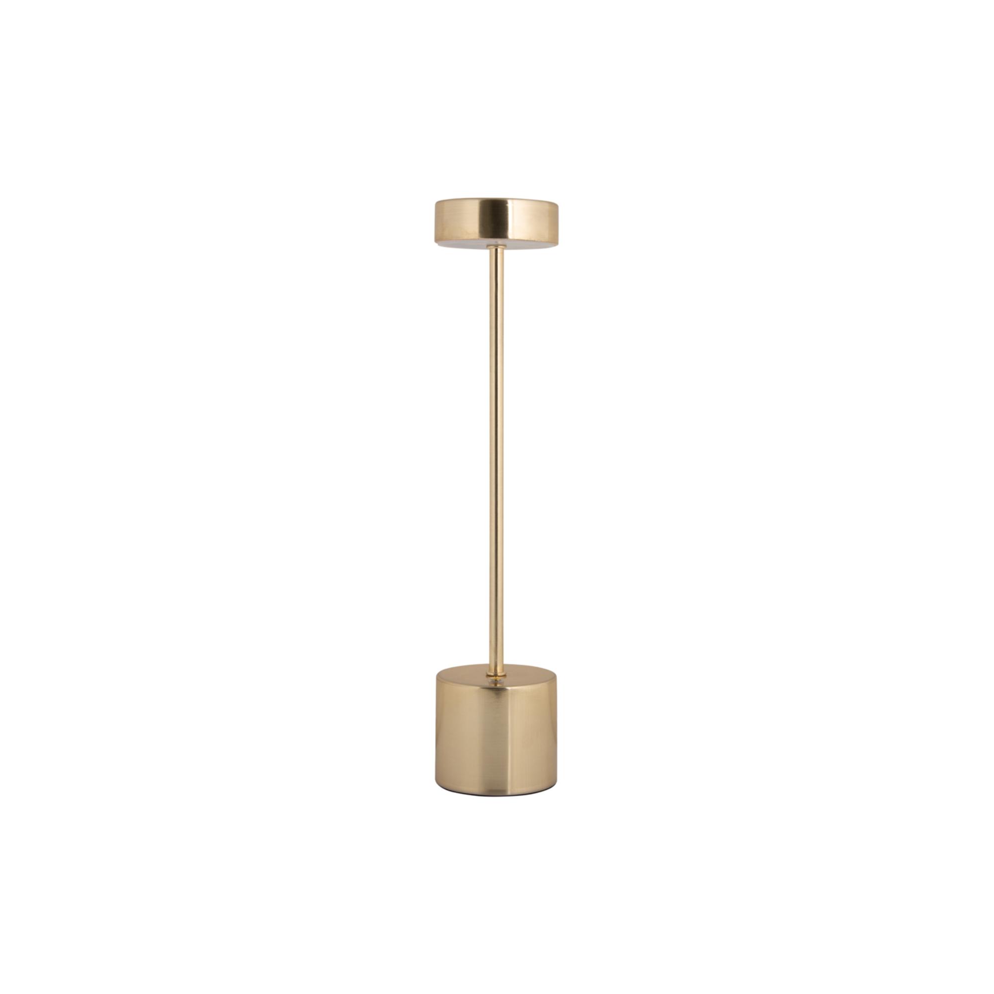 Leitmotiv tafellamp Ganar LED - goud - Ø8cm